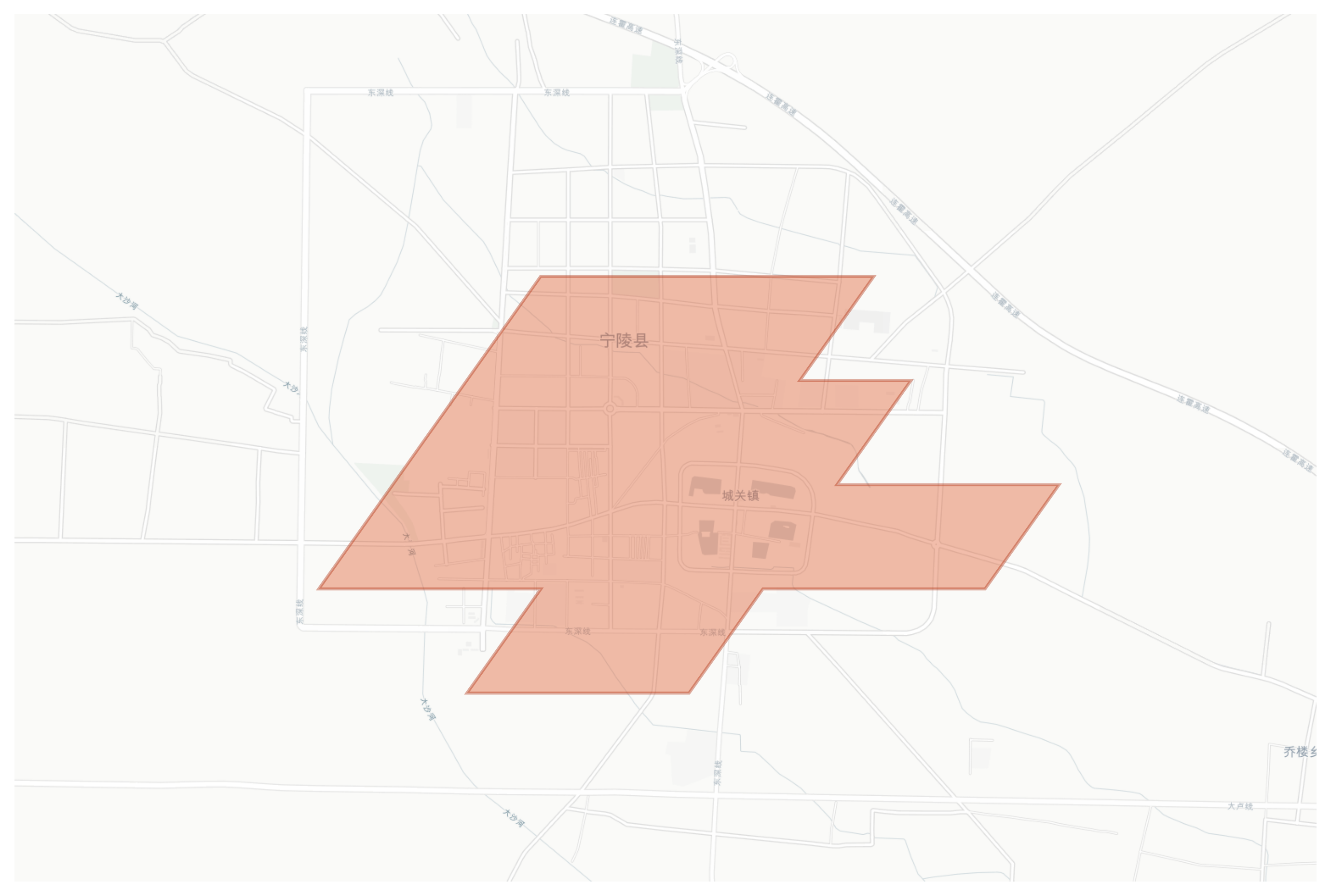 Ningling geographic map