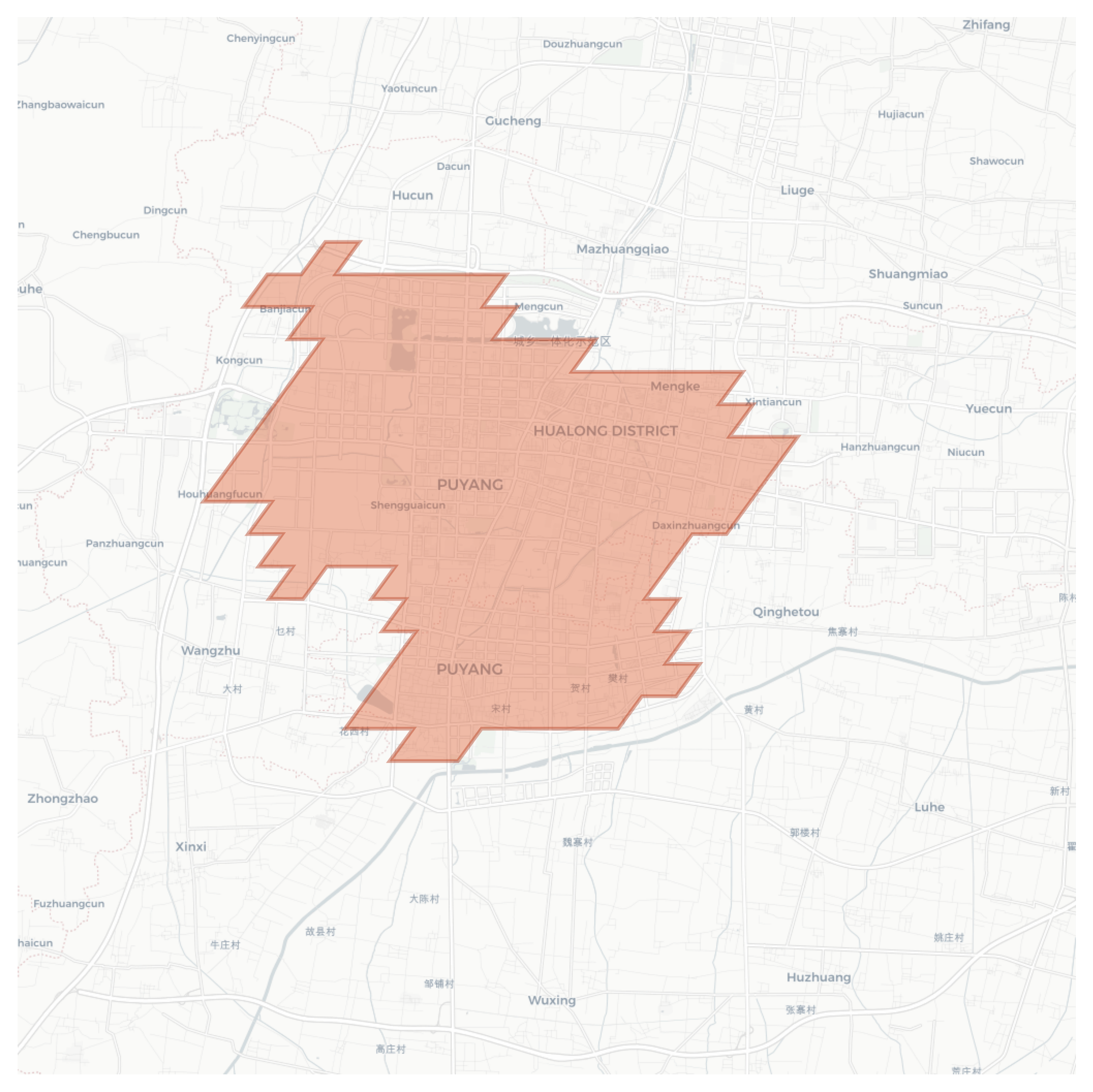 Puyang geographic map