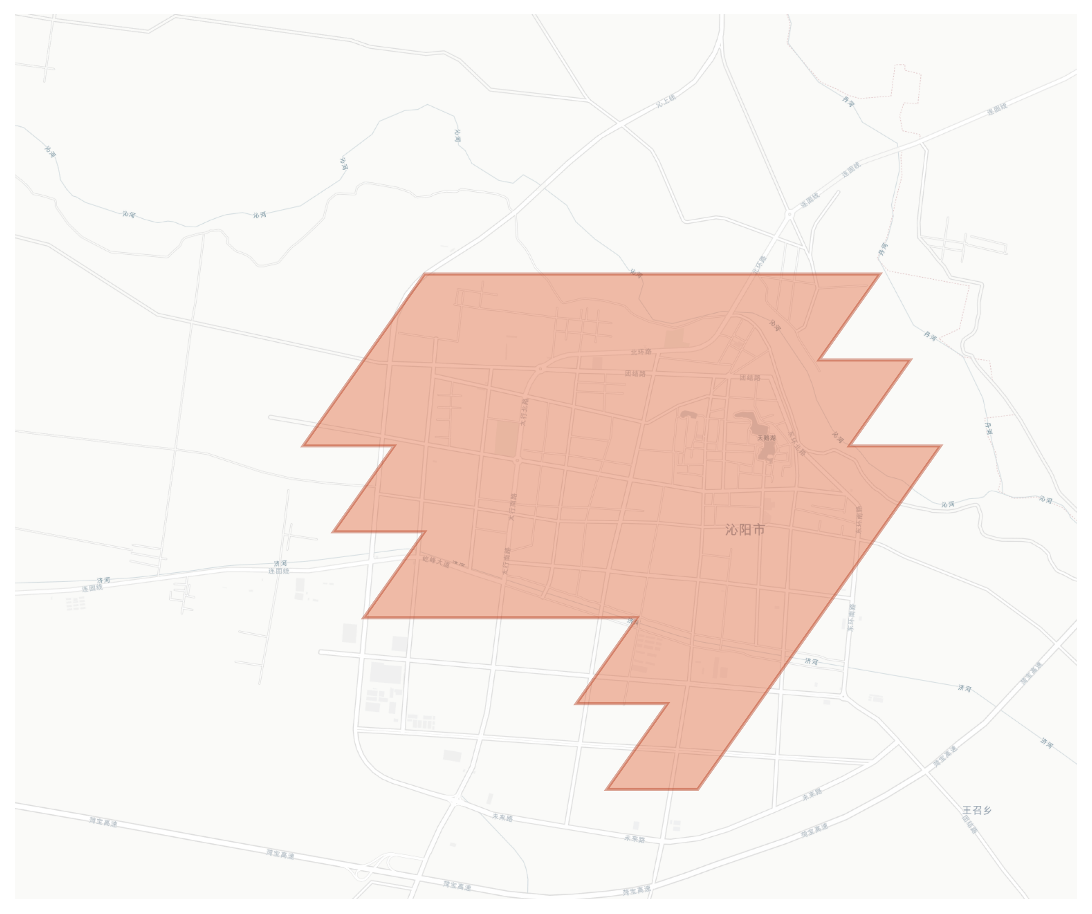 Qinyang geographic map
