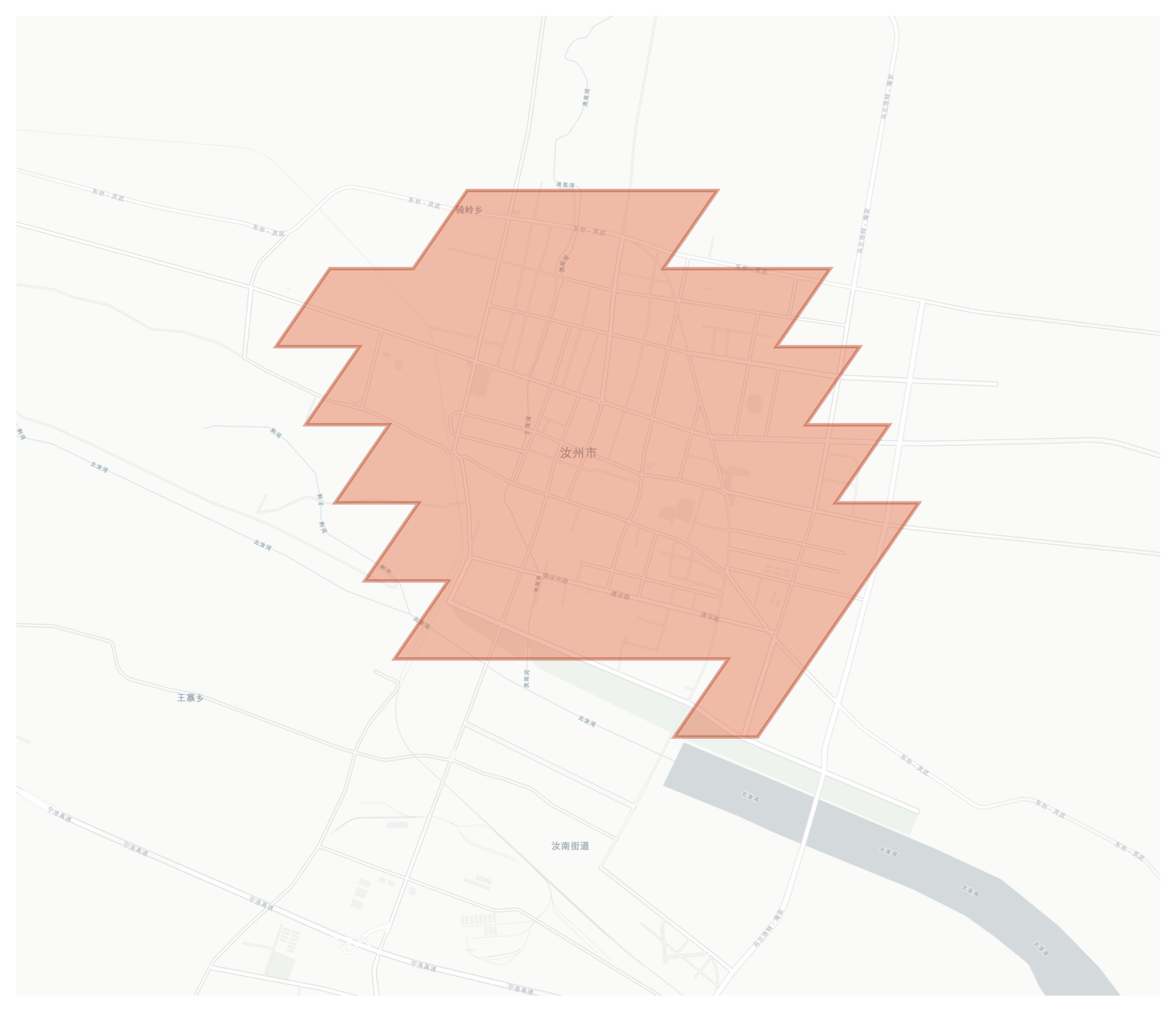 Ruzhou geographic map