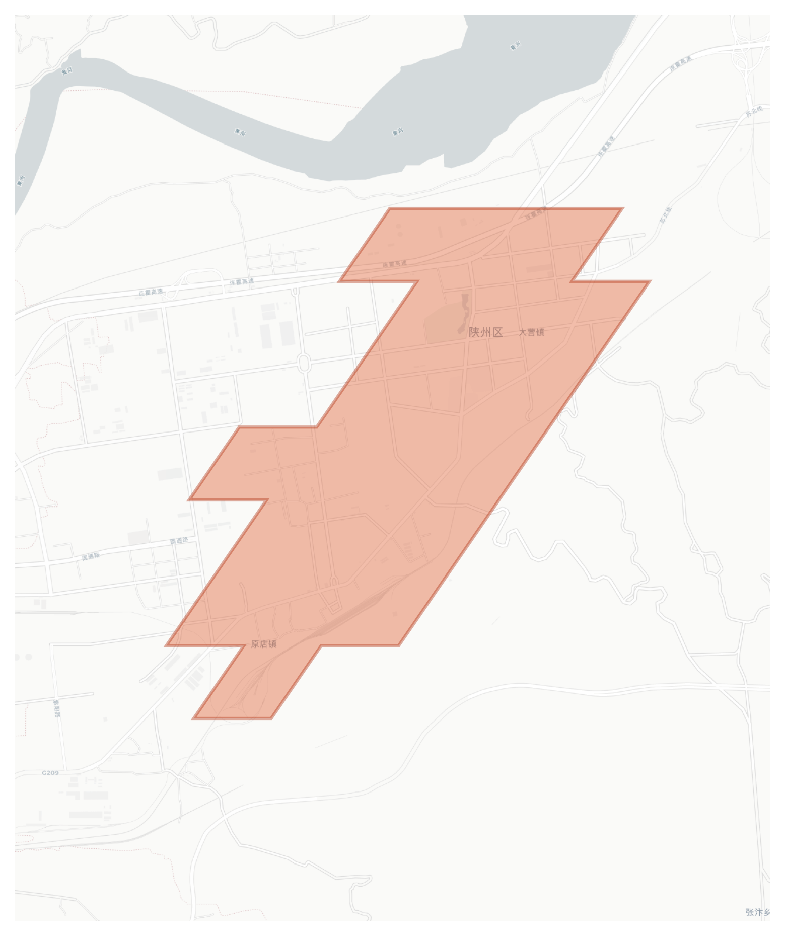 Shanzhou geographic map