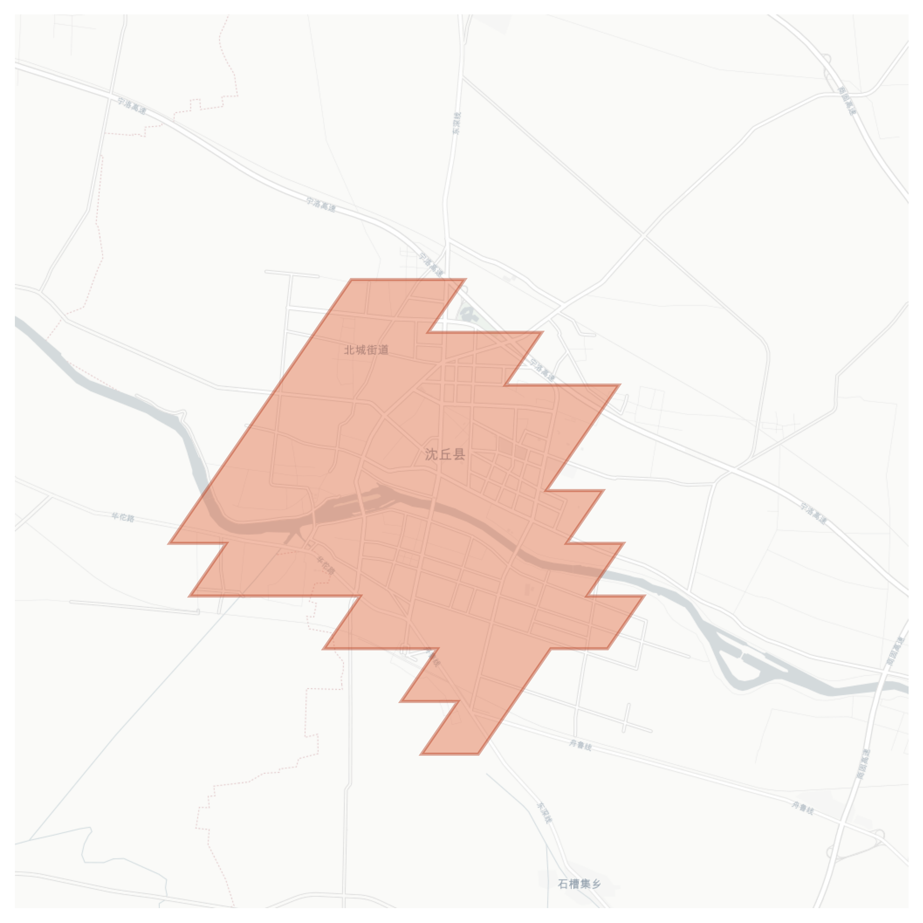 Shenqiu geographic map