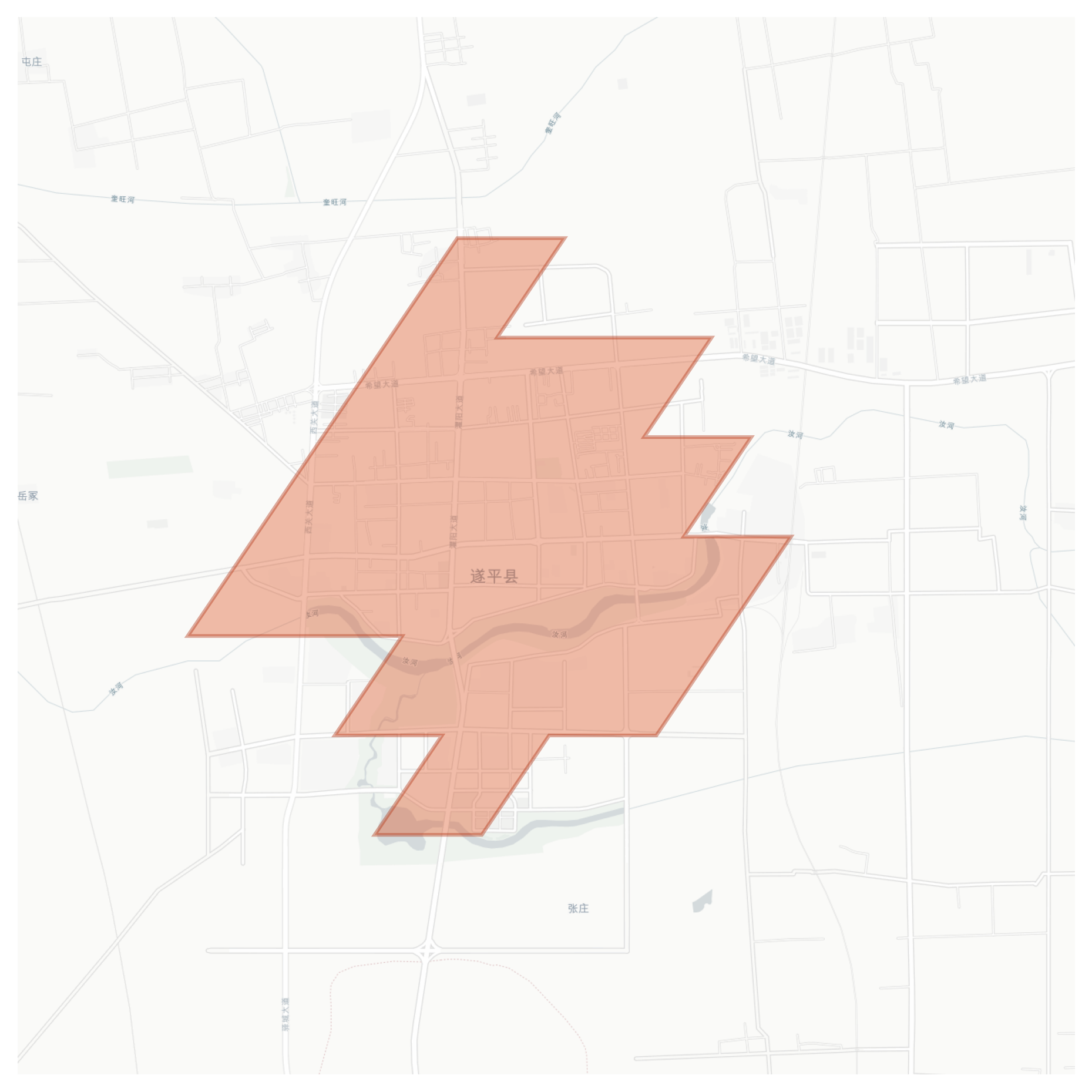 Suiping geographic map