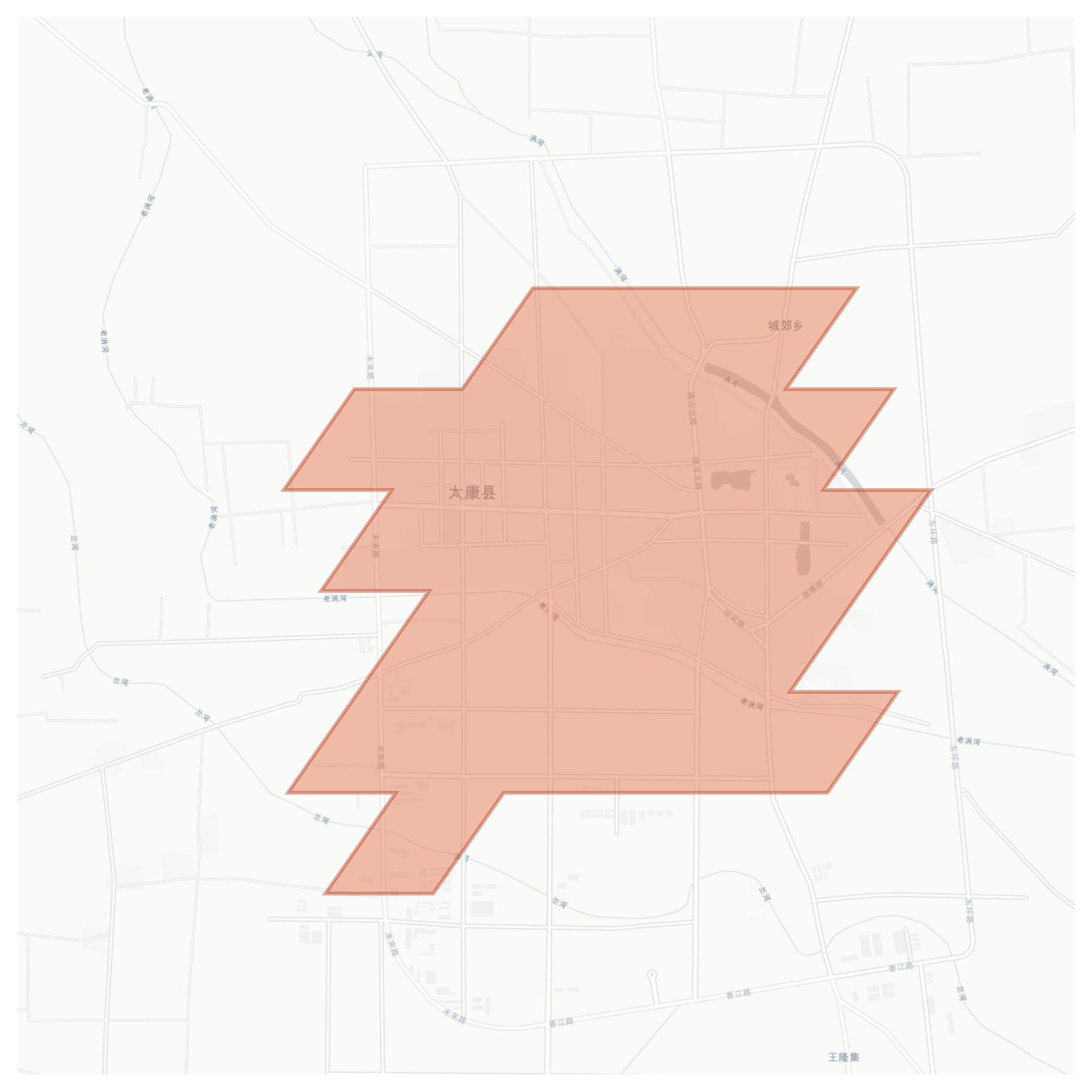 Taikang geographic map