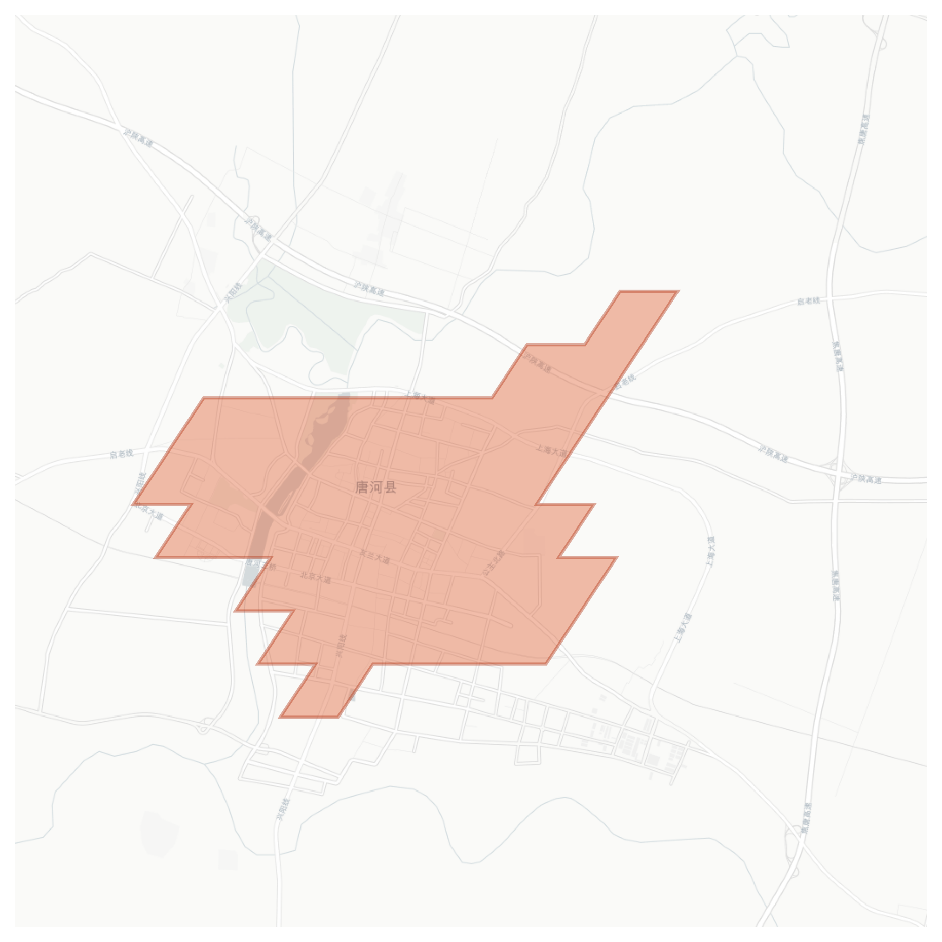 Tanghe geographic map