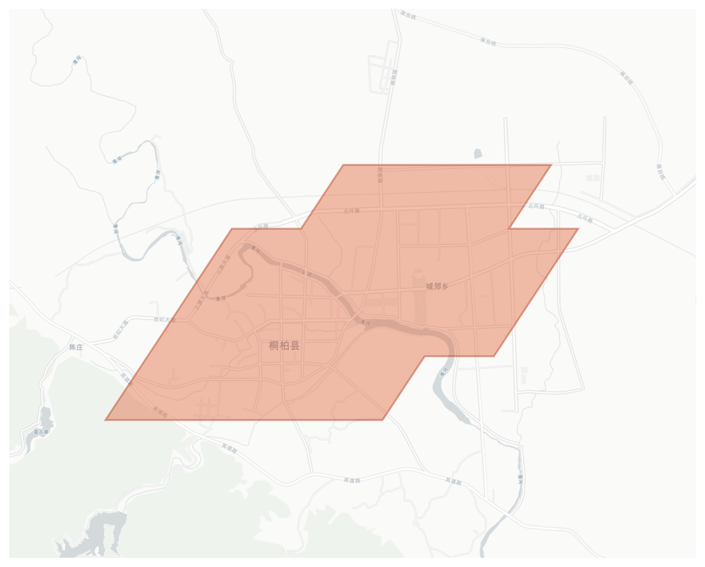 Tongbai geographic map