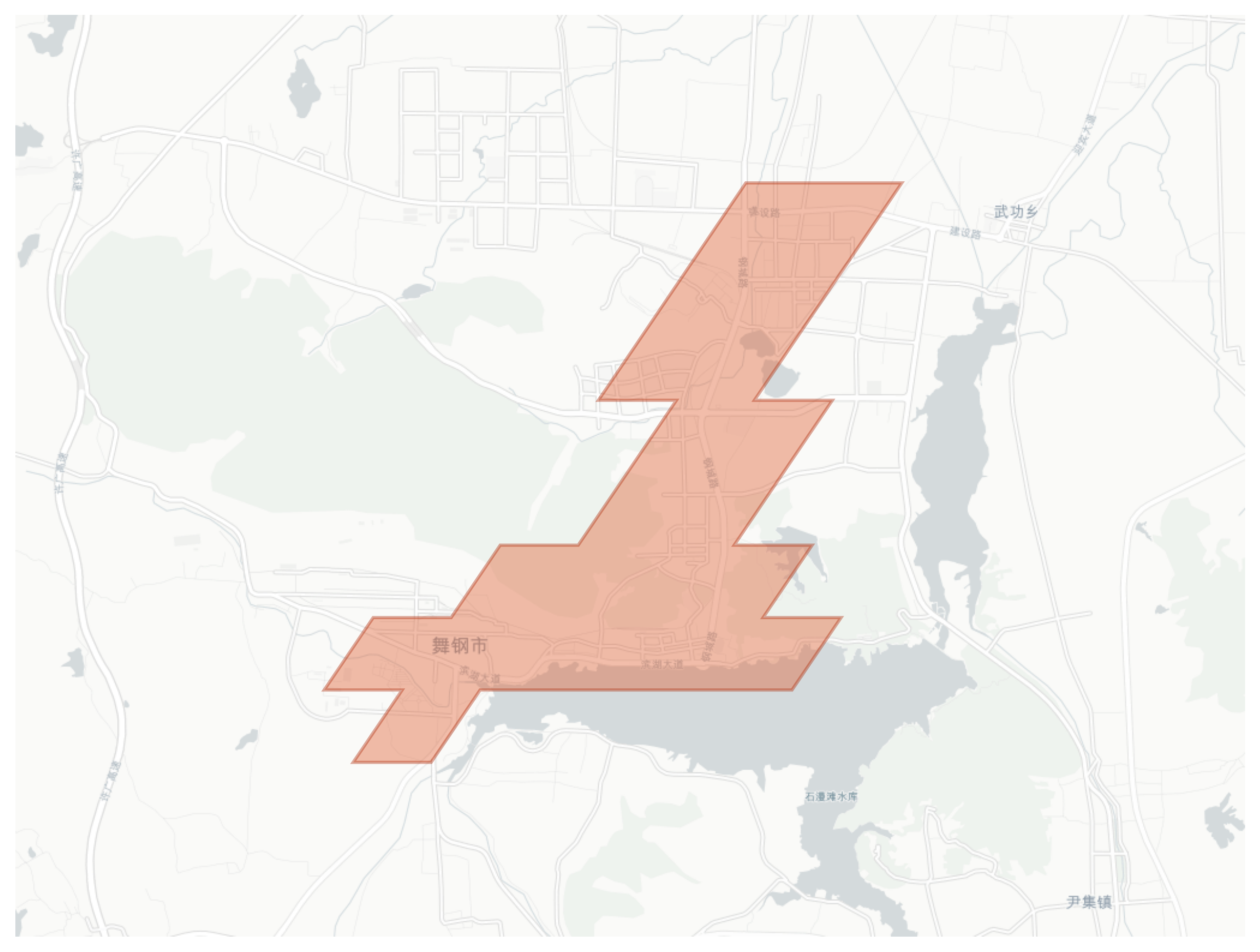 Wugang geographic map