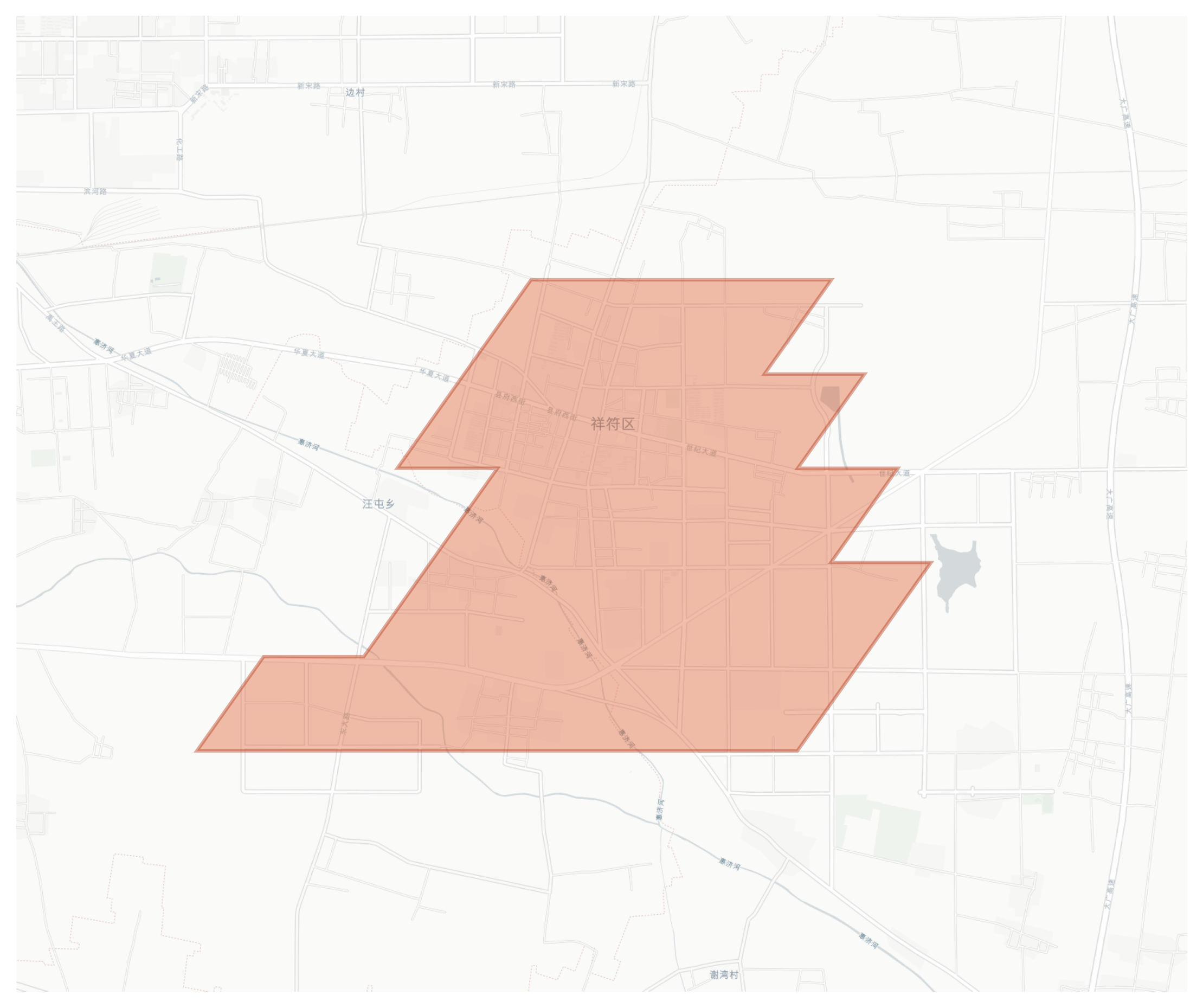 Xiangfu geographic map