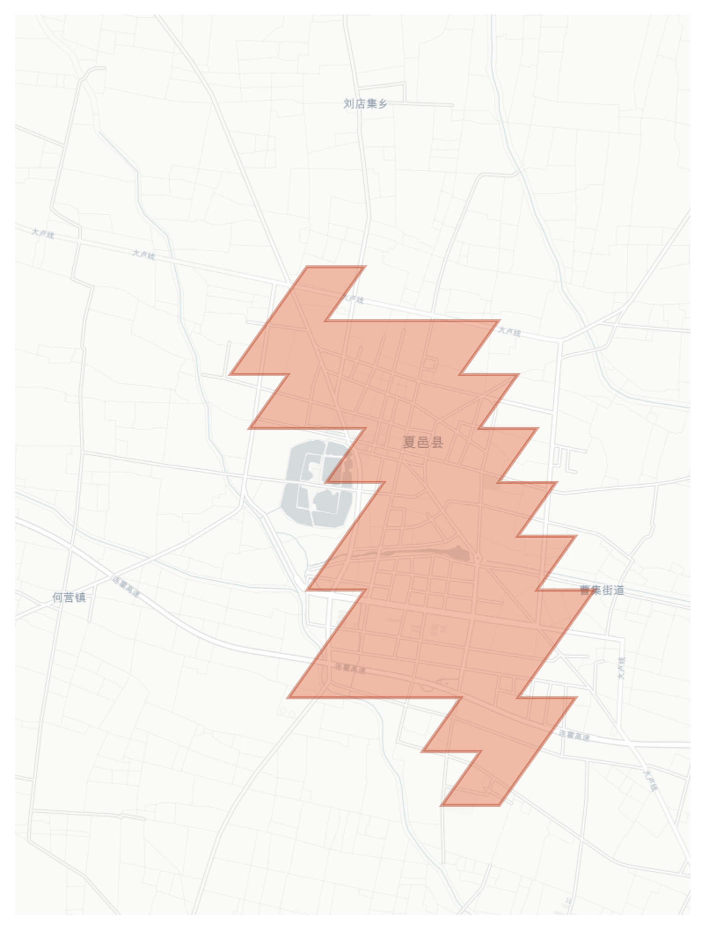Xiayi geographic map