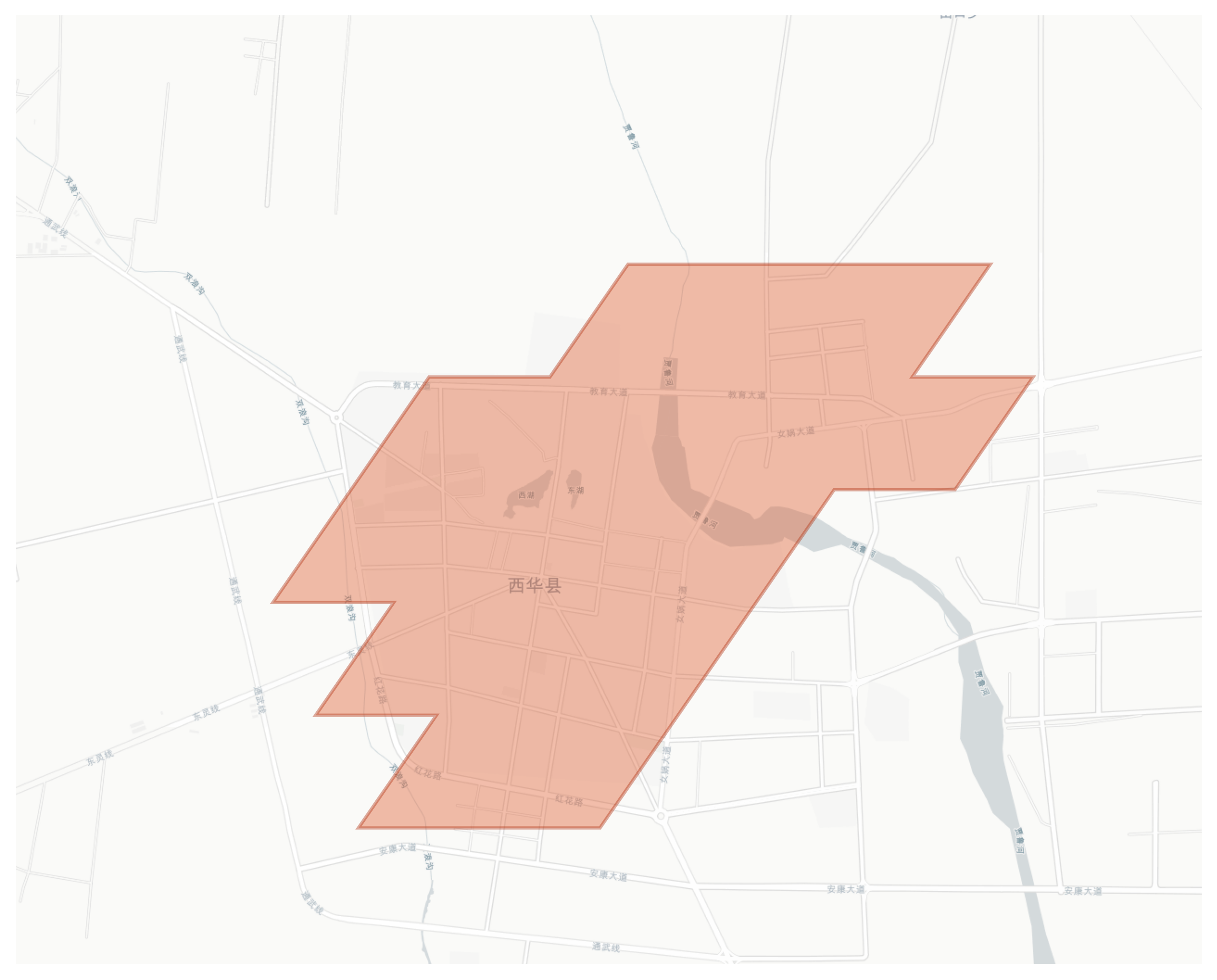 Xihua geographic map