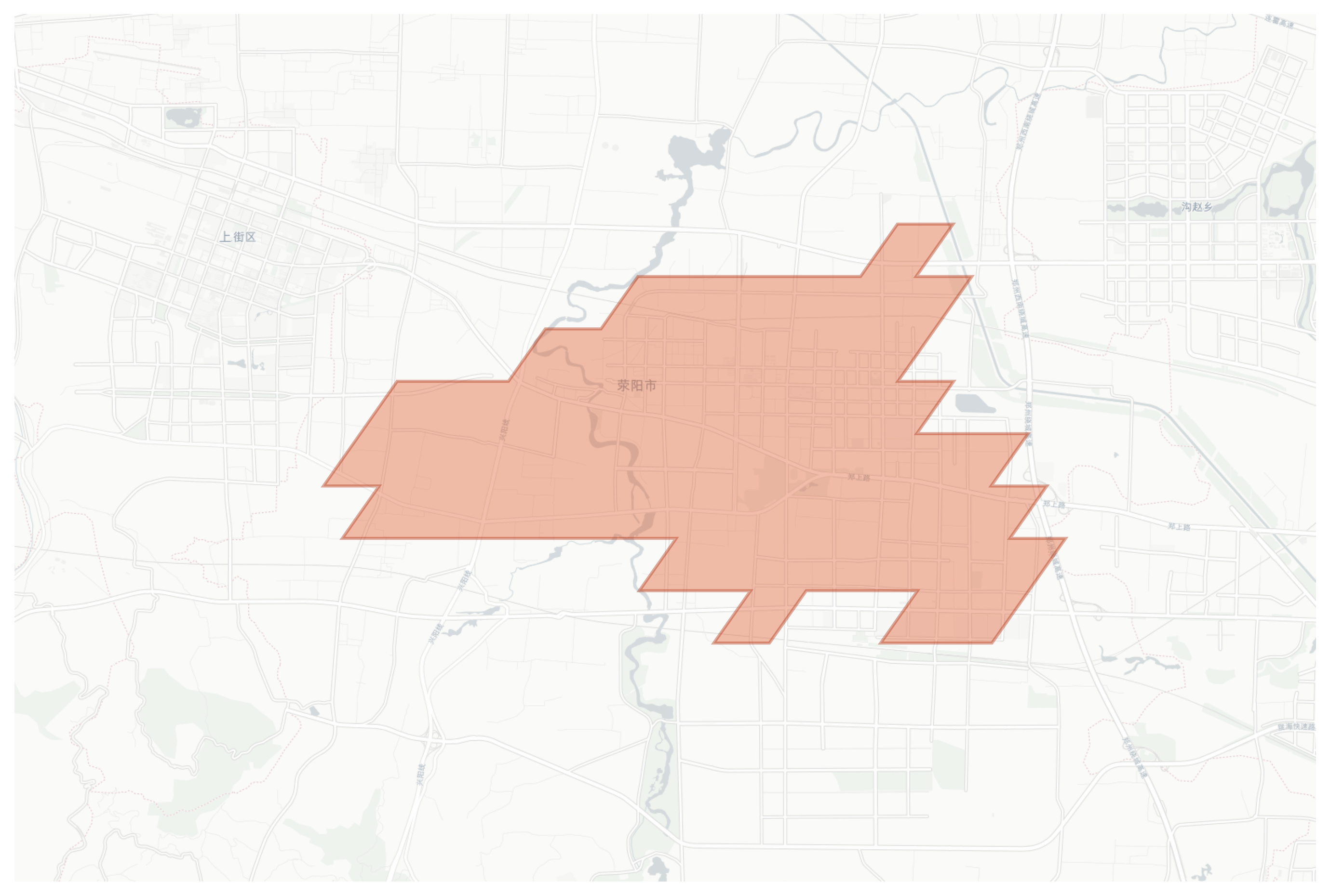 Xingyang geographic map
