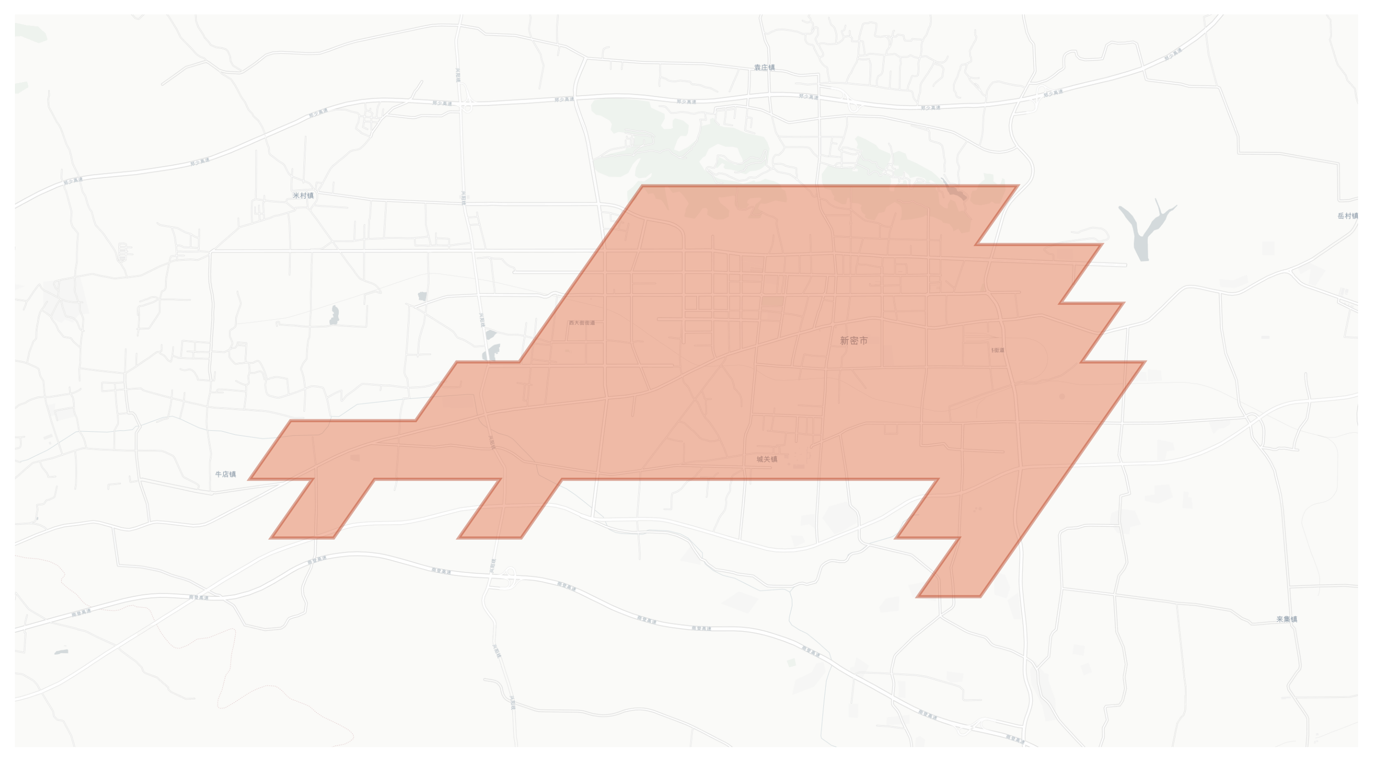 Xinmi geographic map