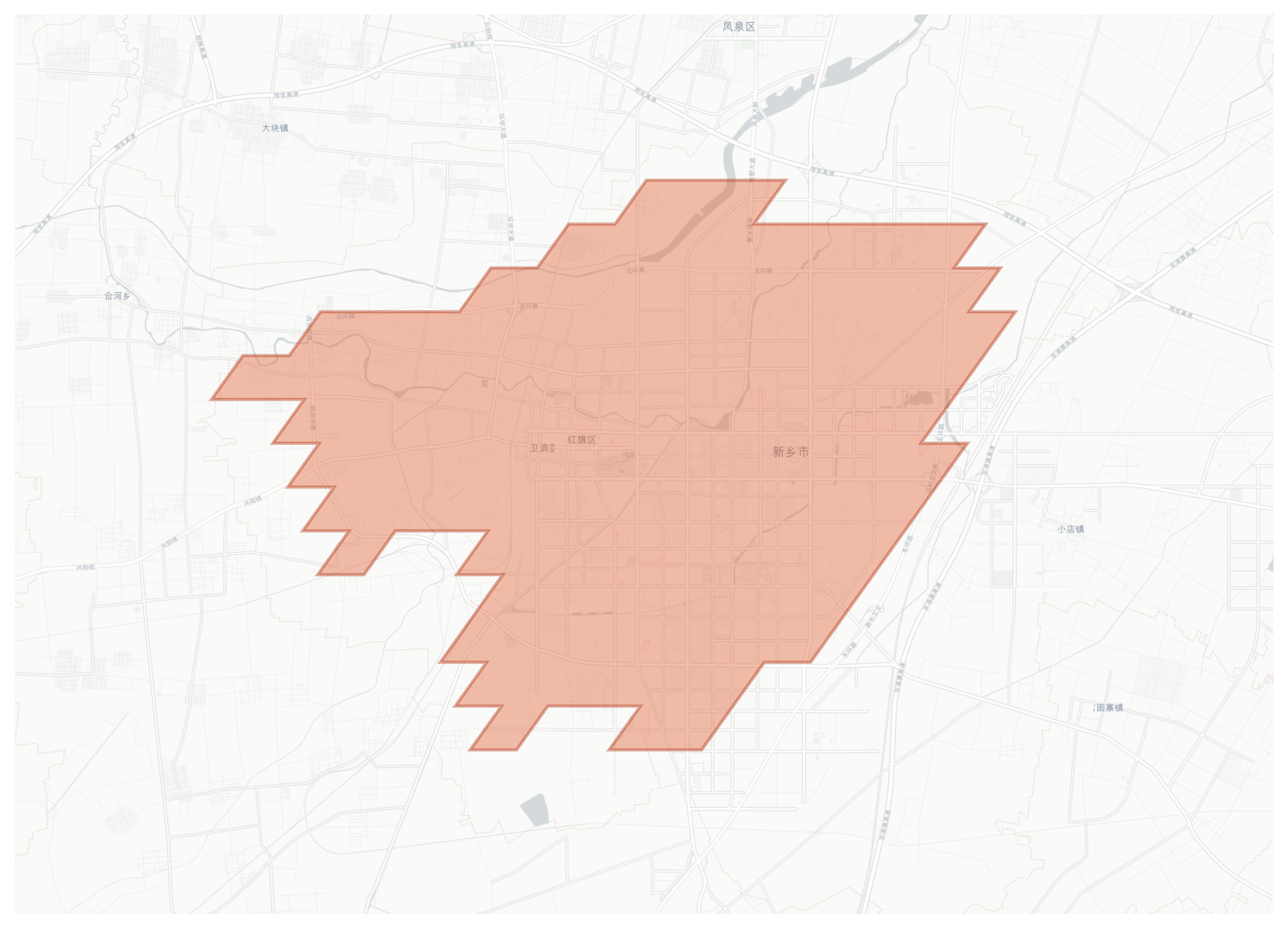 Xinxiang geographic map