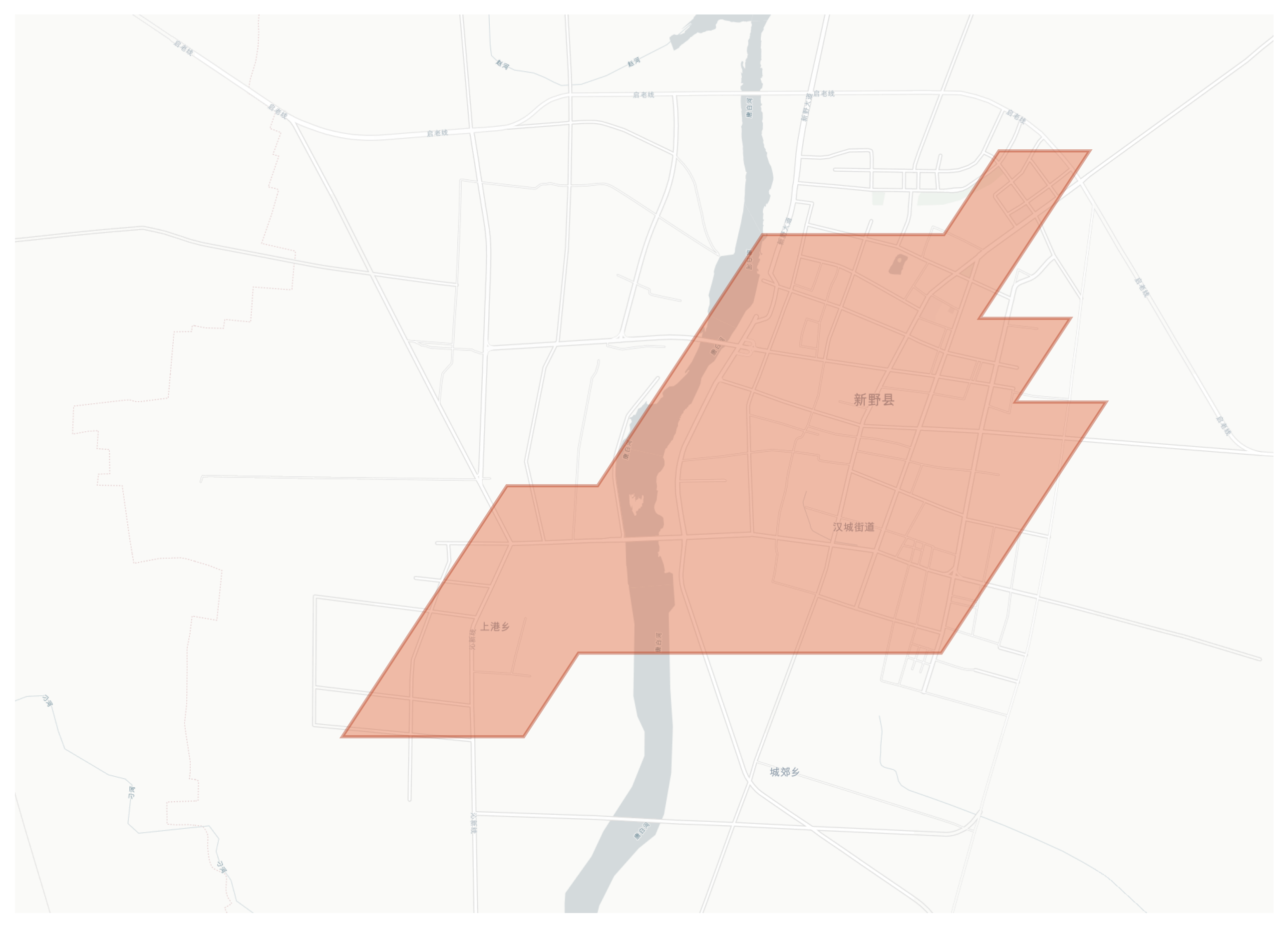 Xinye geographic map