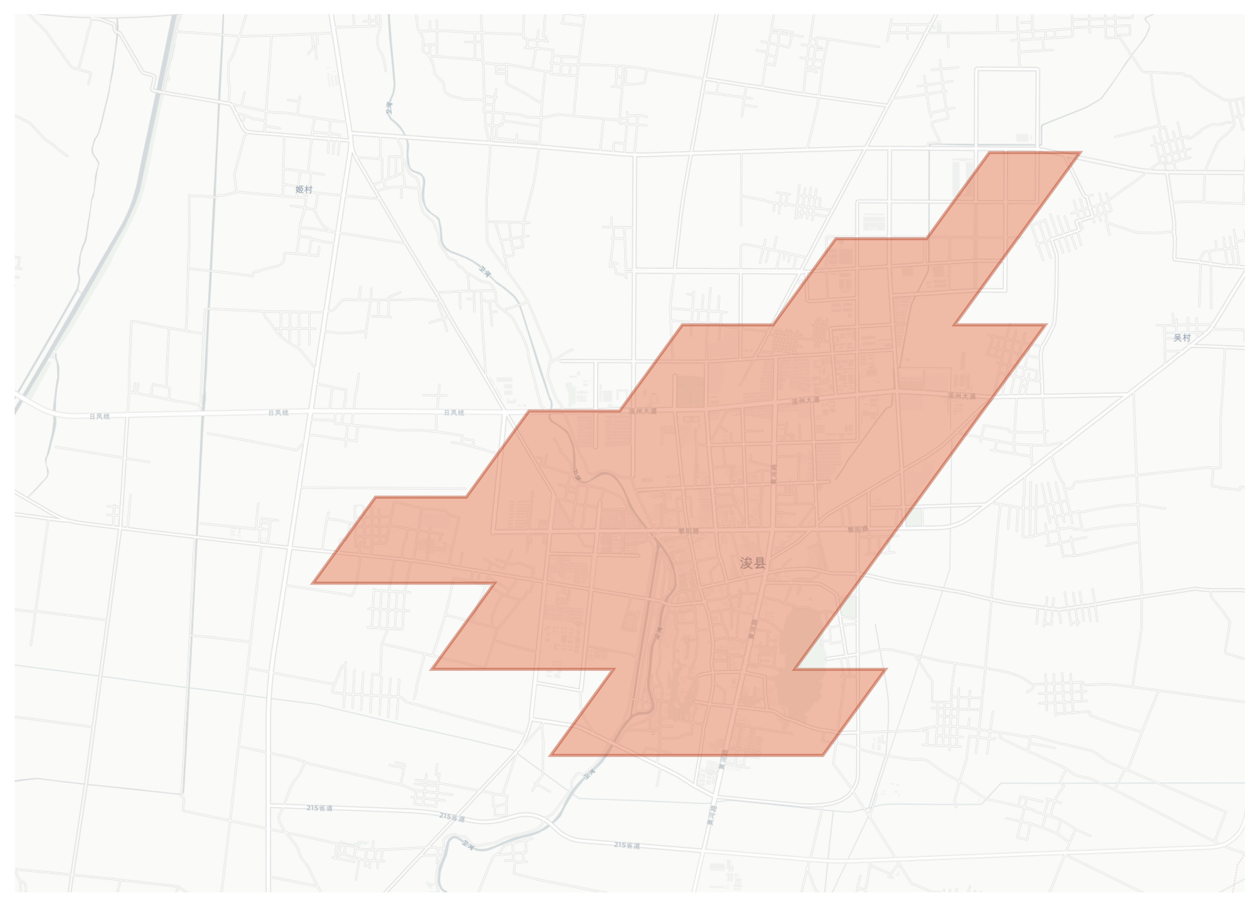 Xunxian geographic map