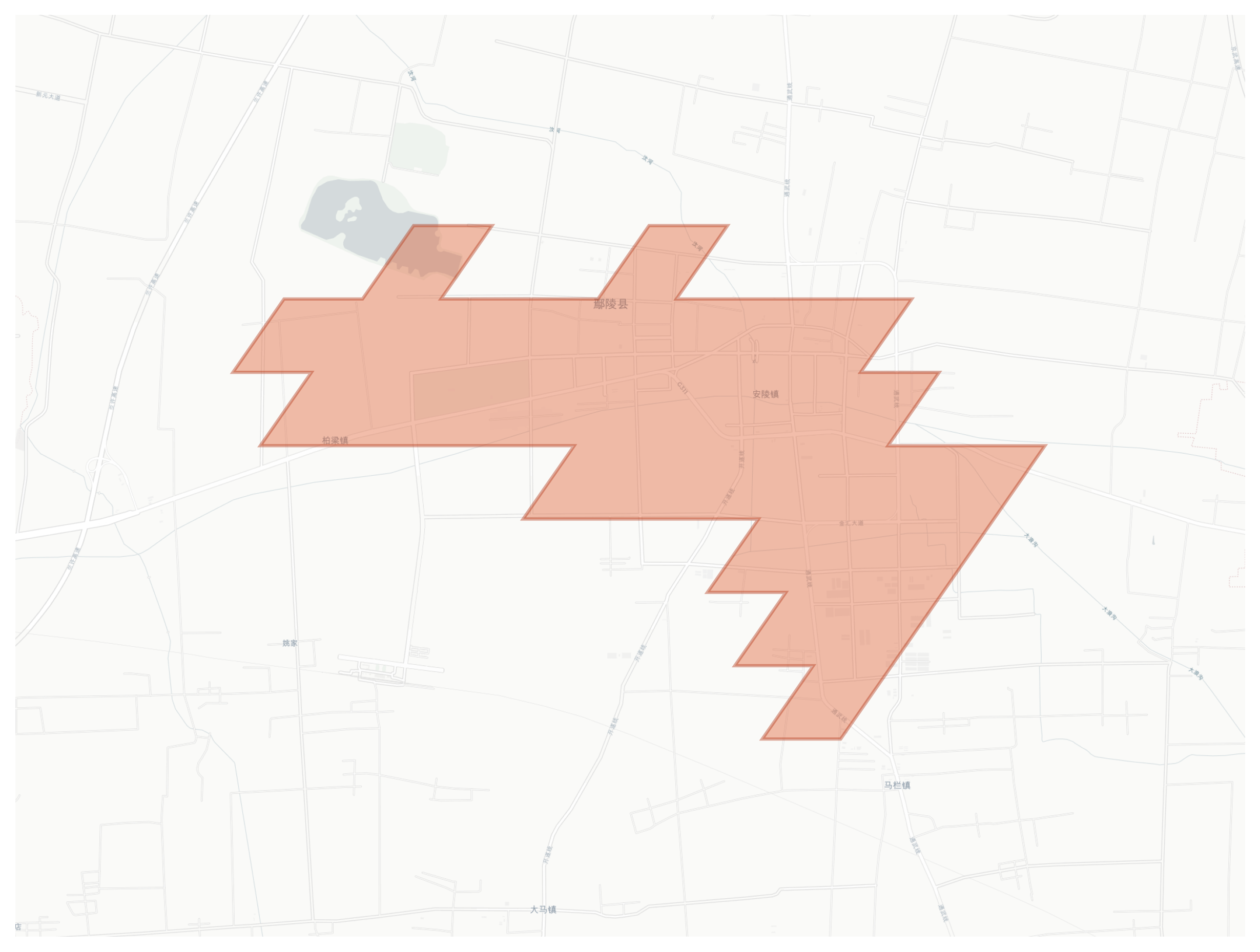 Yanling geographic map