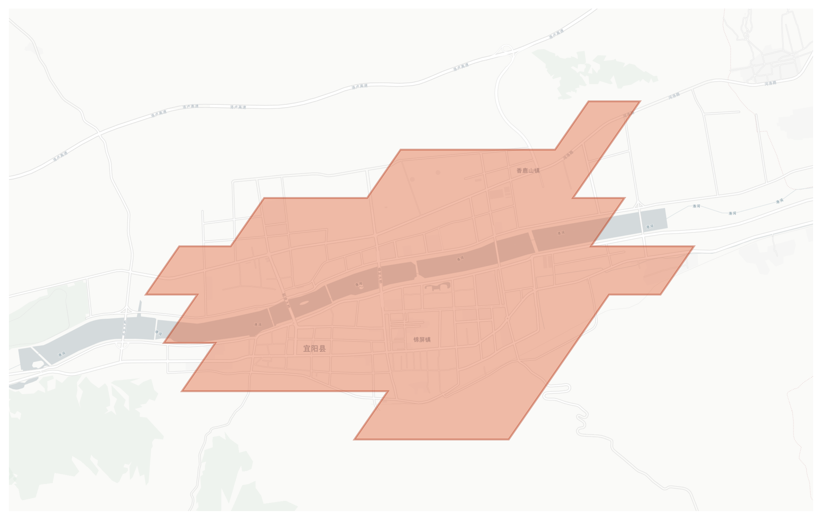 Yiyang County geographic map