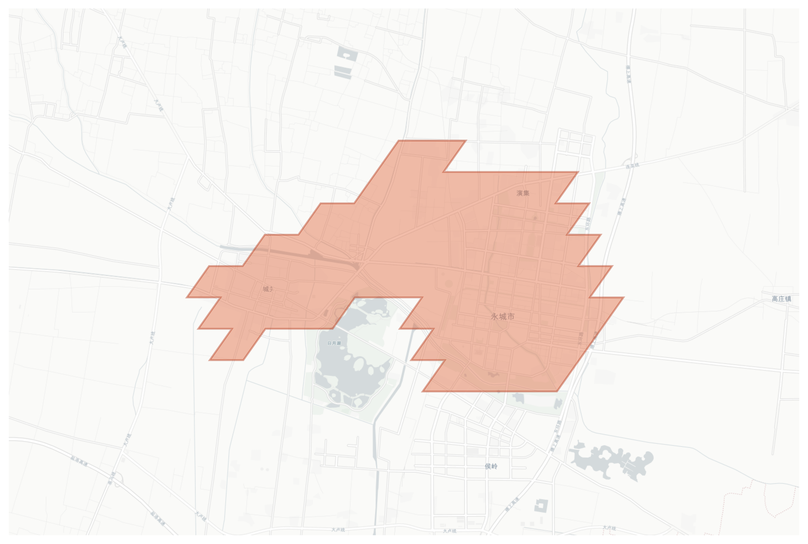 Yongcheng geographic map