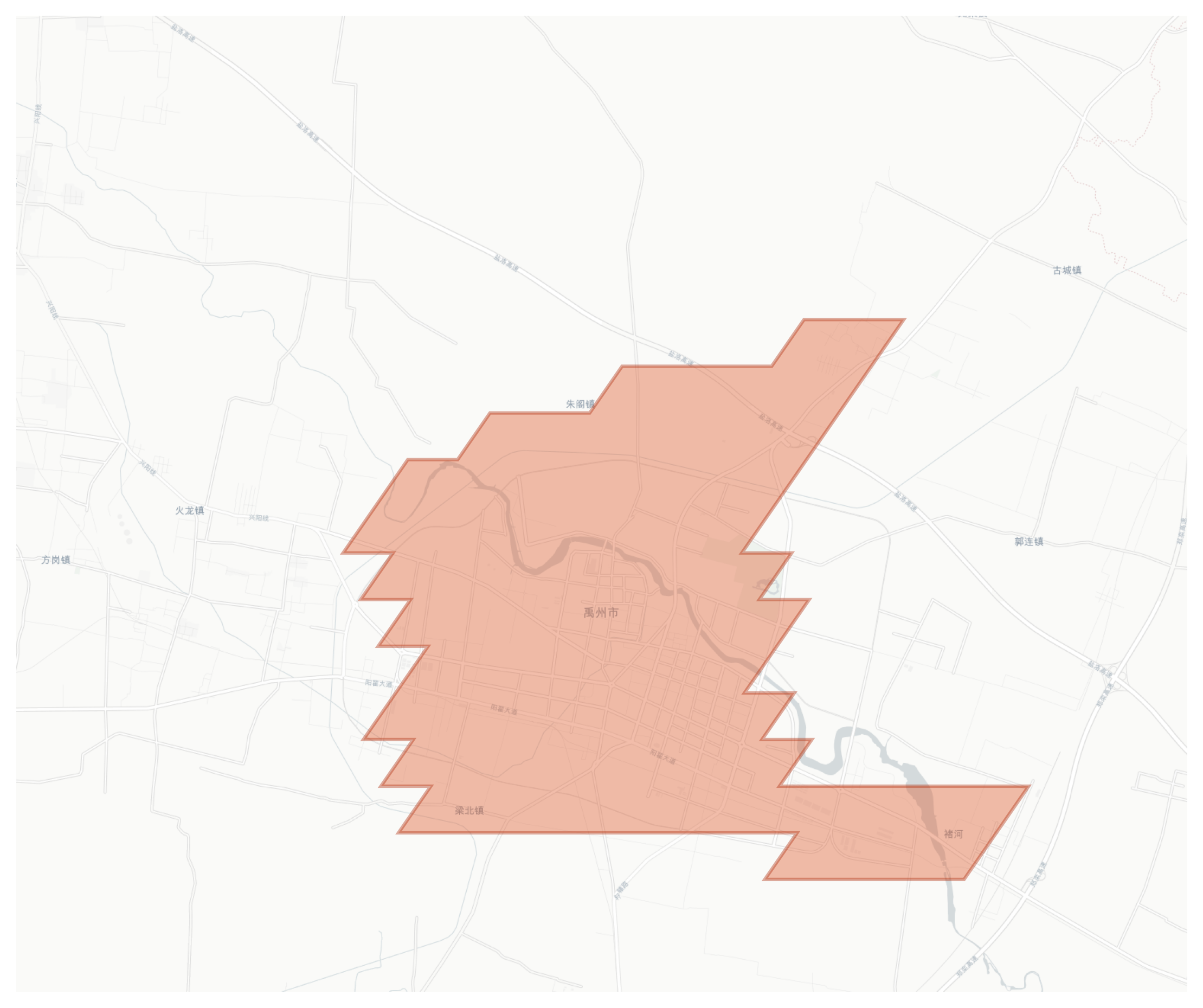 Yuzhou geographic map
