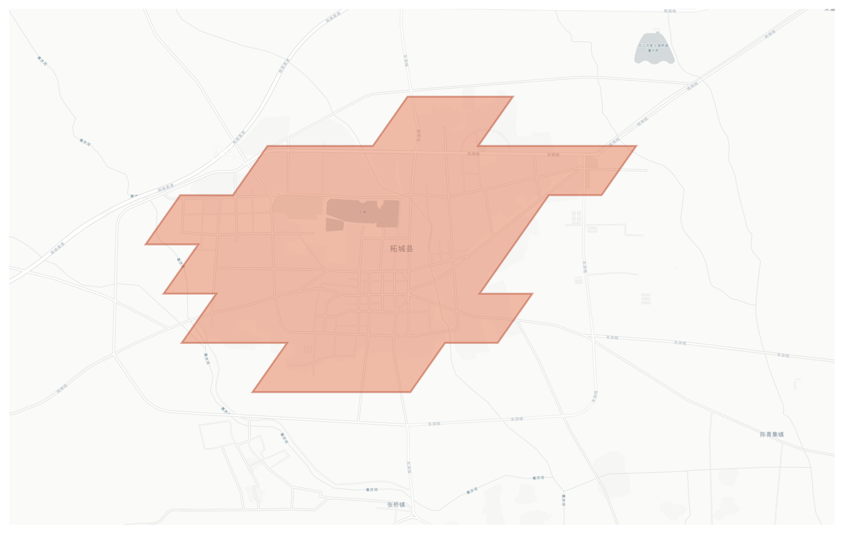 Zhecheng geographic map