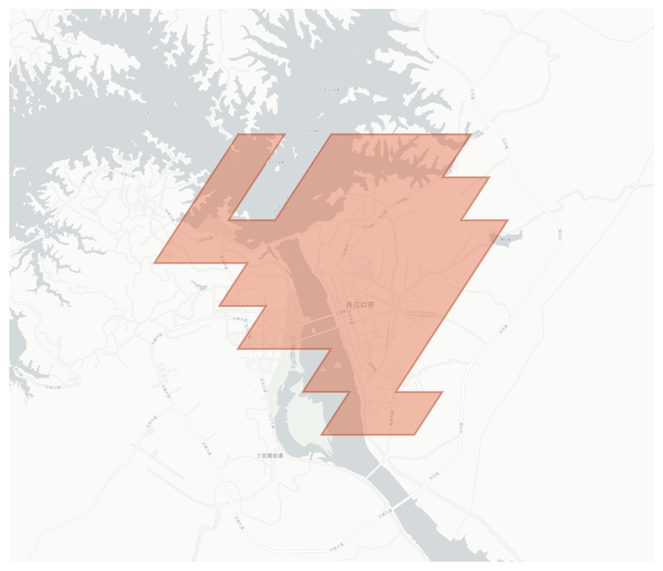 Danjiangkou geographic map