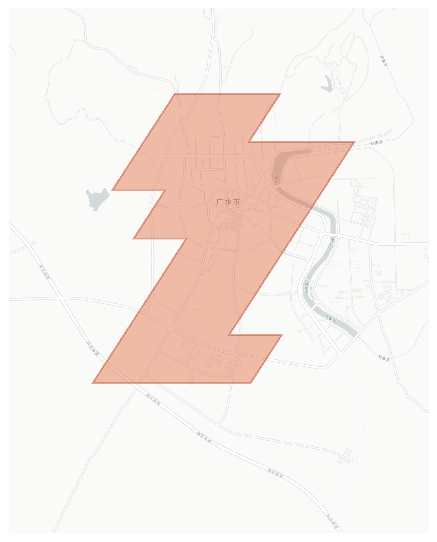 Guangshui geographic map