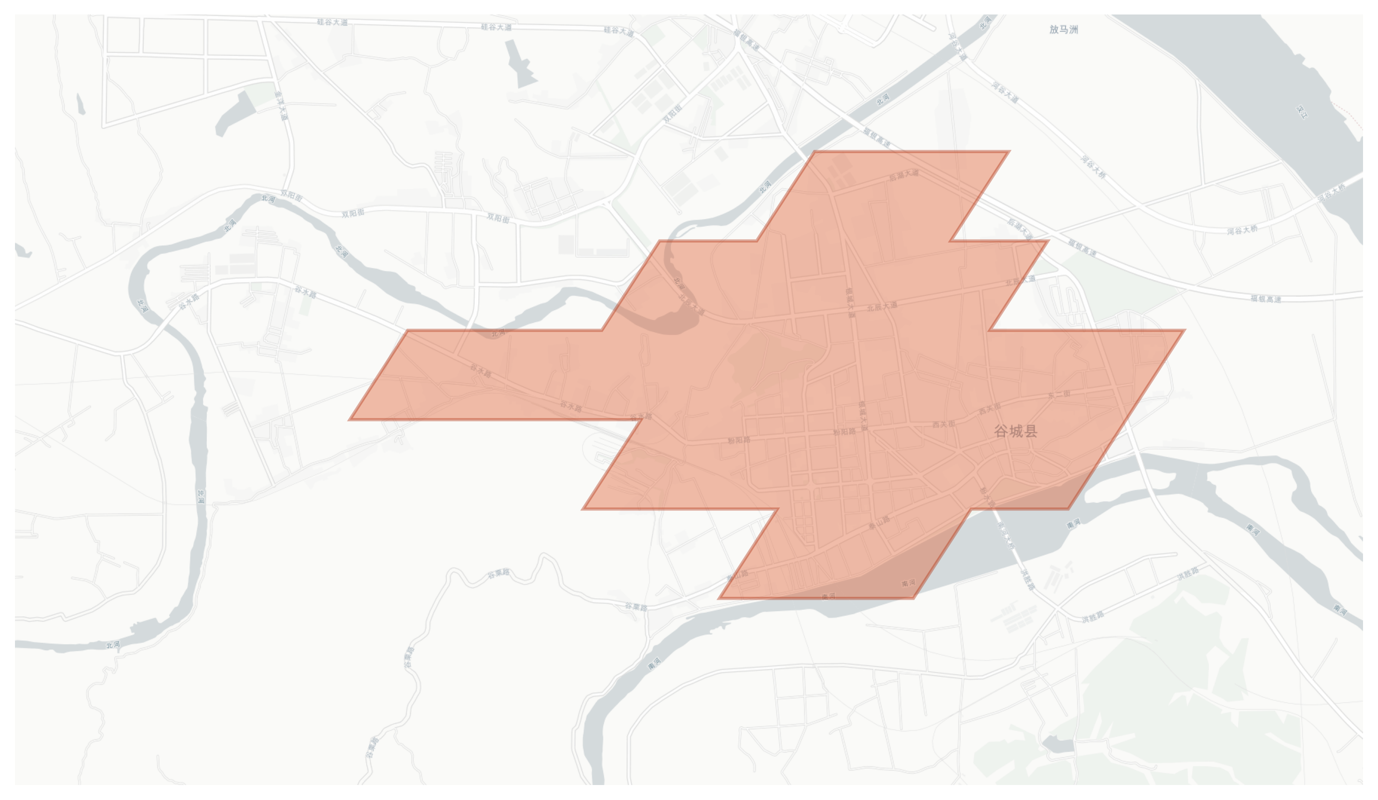 Gucheng geographic map