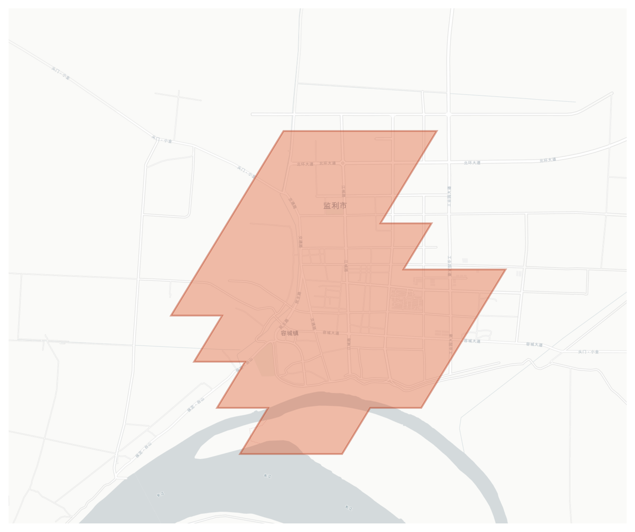 Jianli geographic map