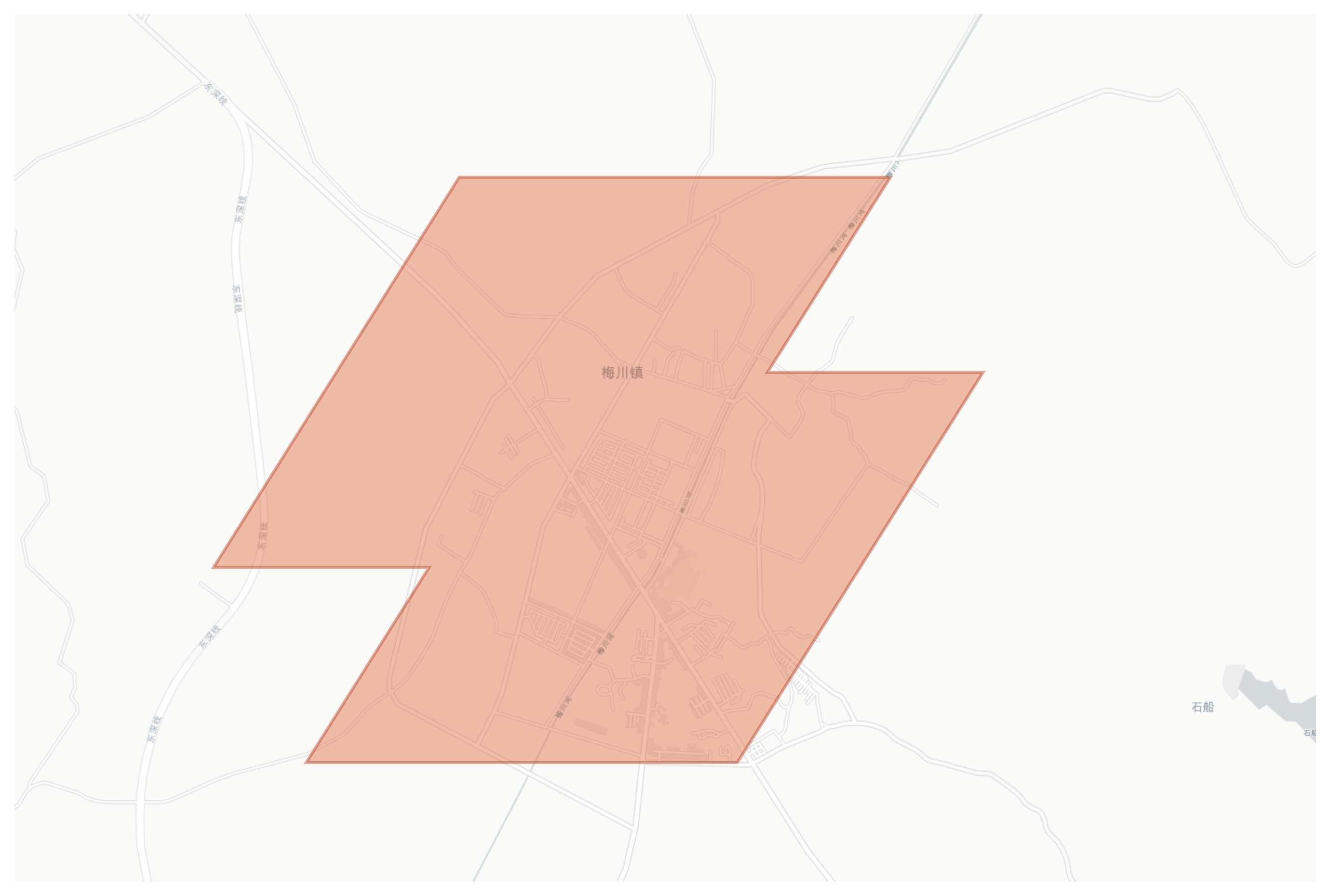 Meichuan geographic map