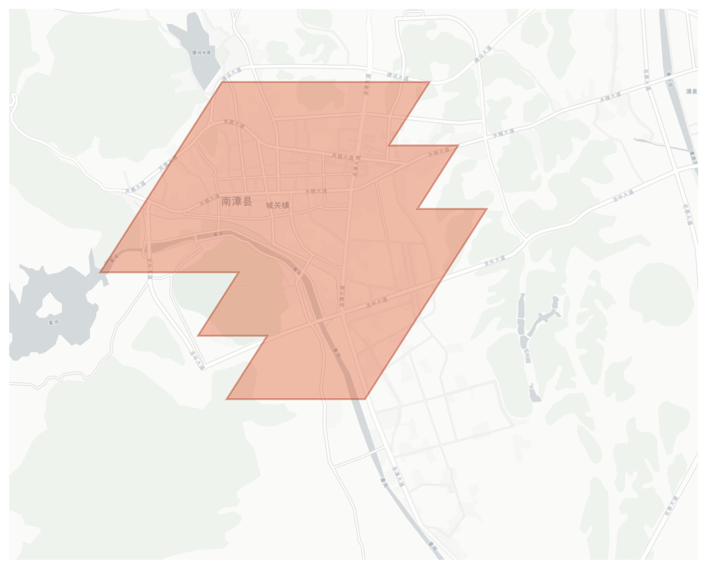 Nanzhang geographic map