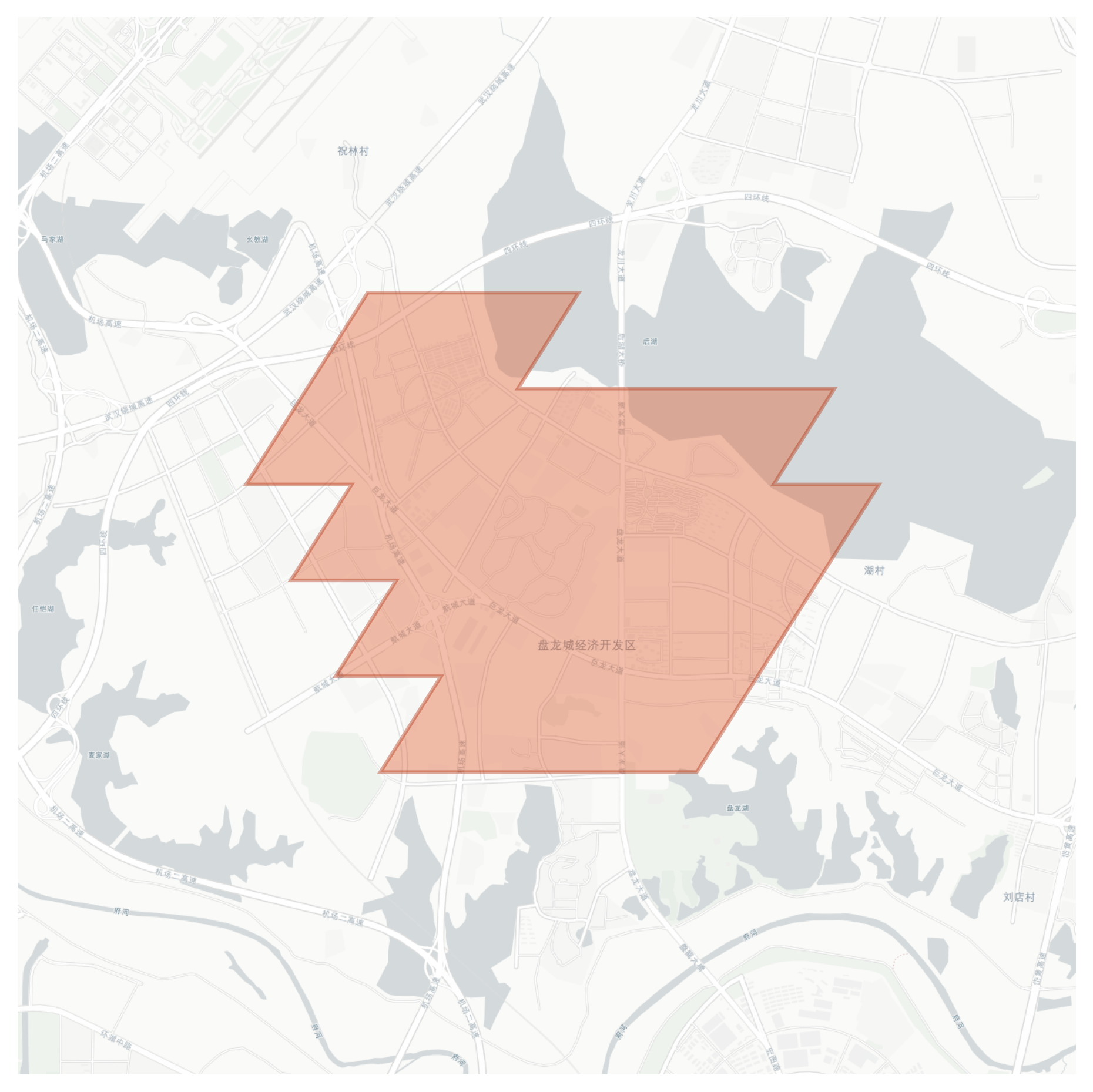 Panlongcheng Economic Development Zone geographic map