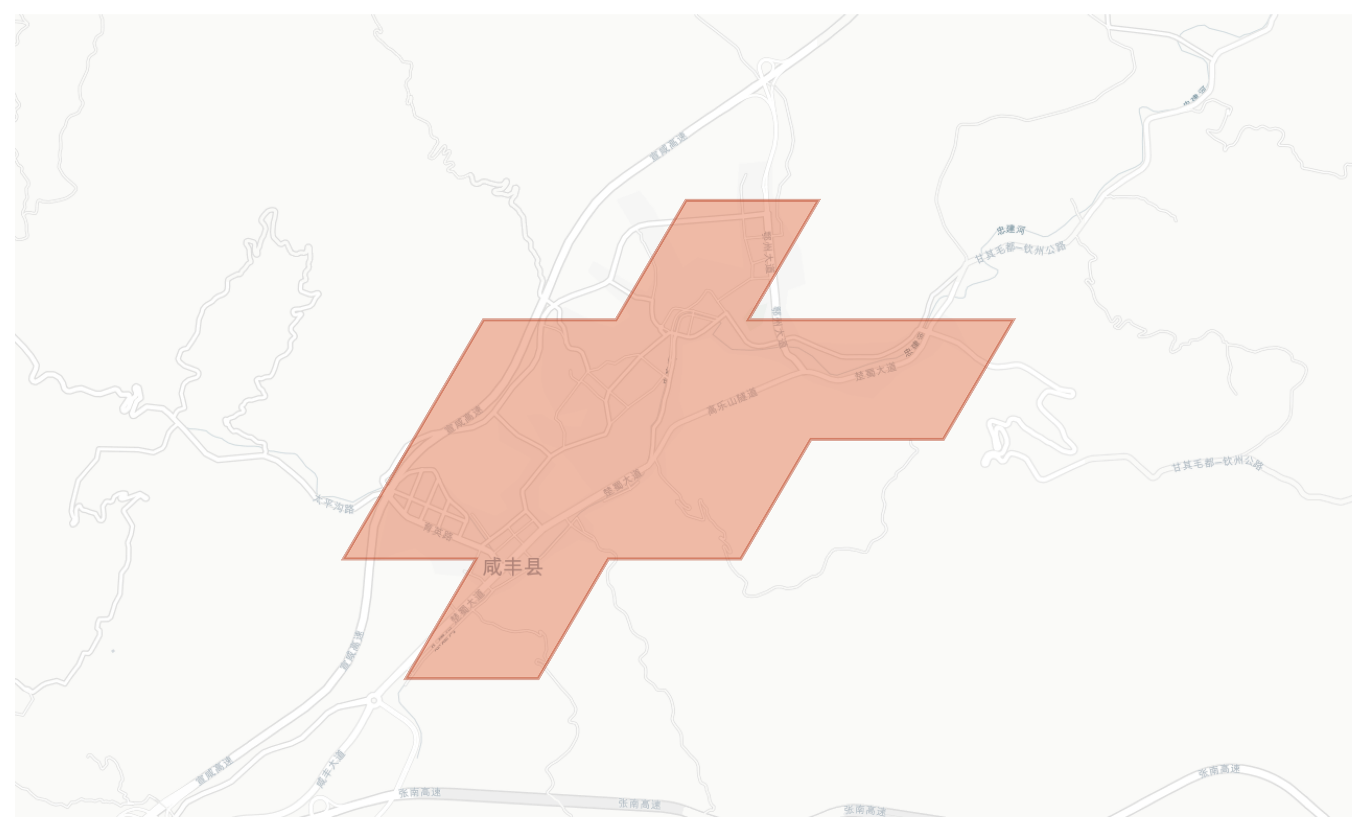 Xianfeng geographic map