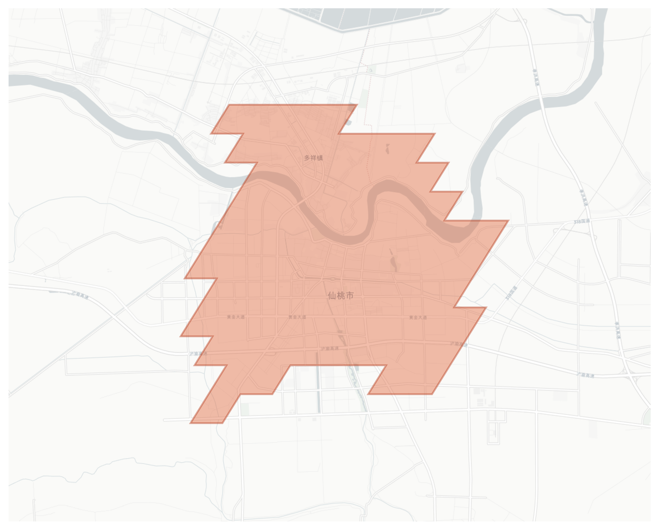 Xiantao geographic map