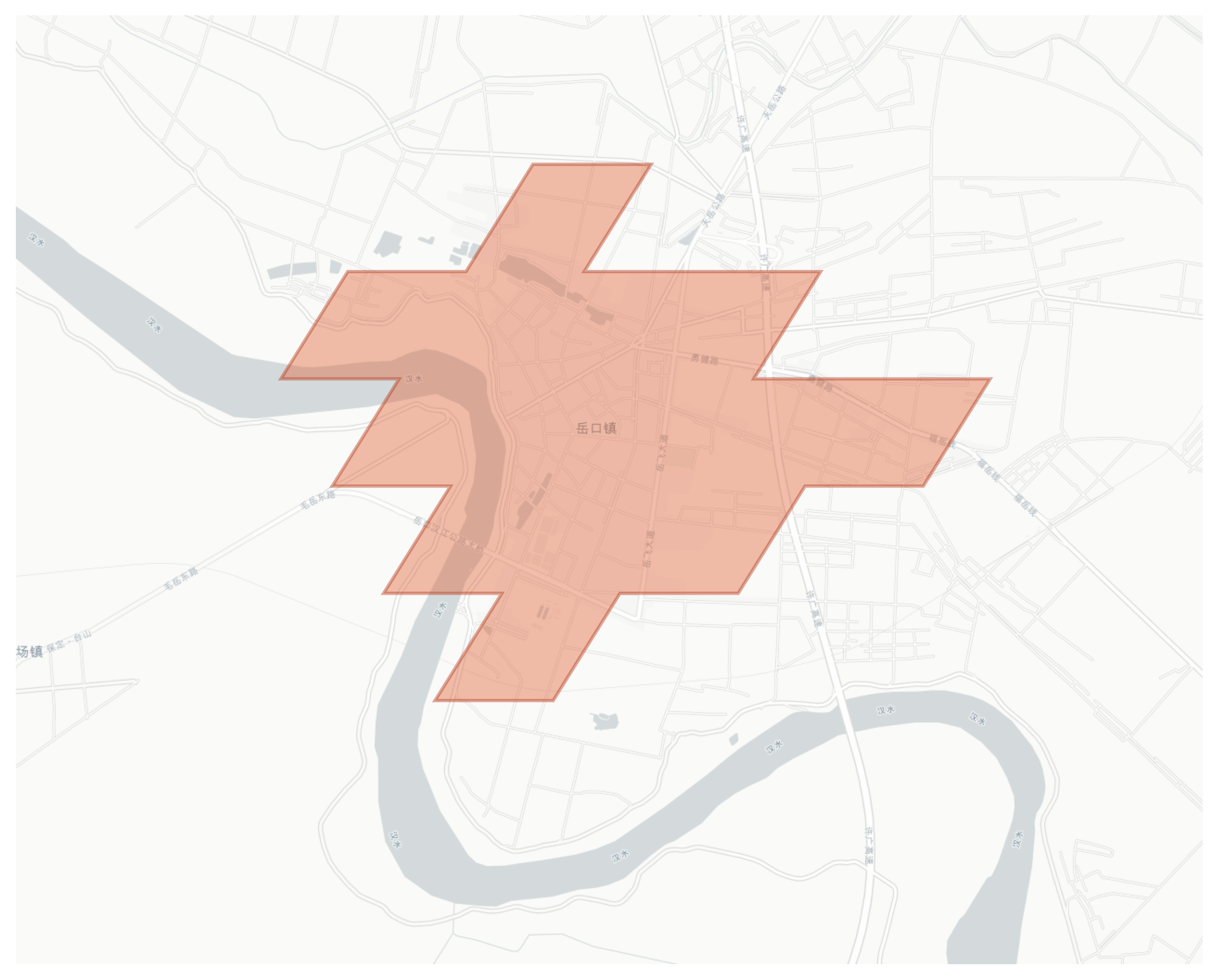 Yuekou geographic map