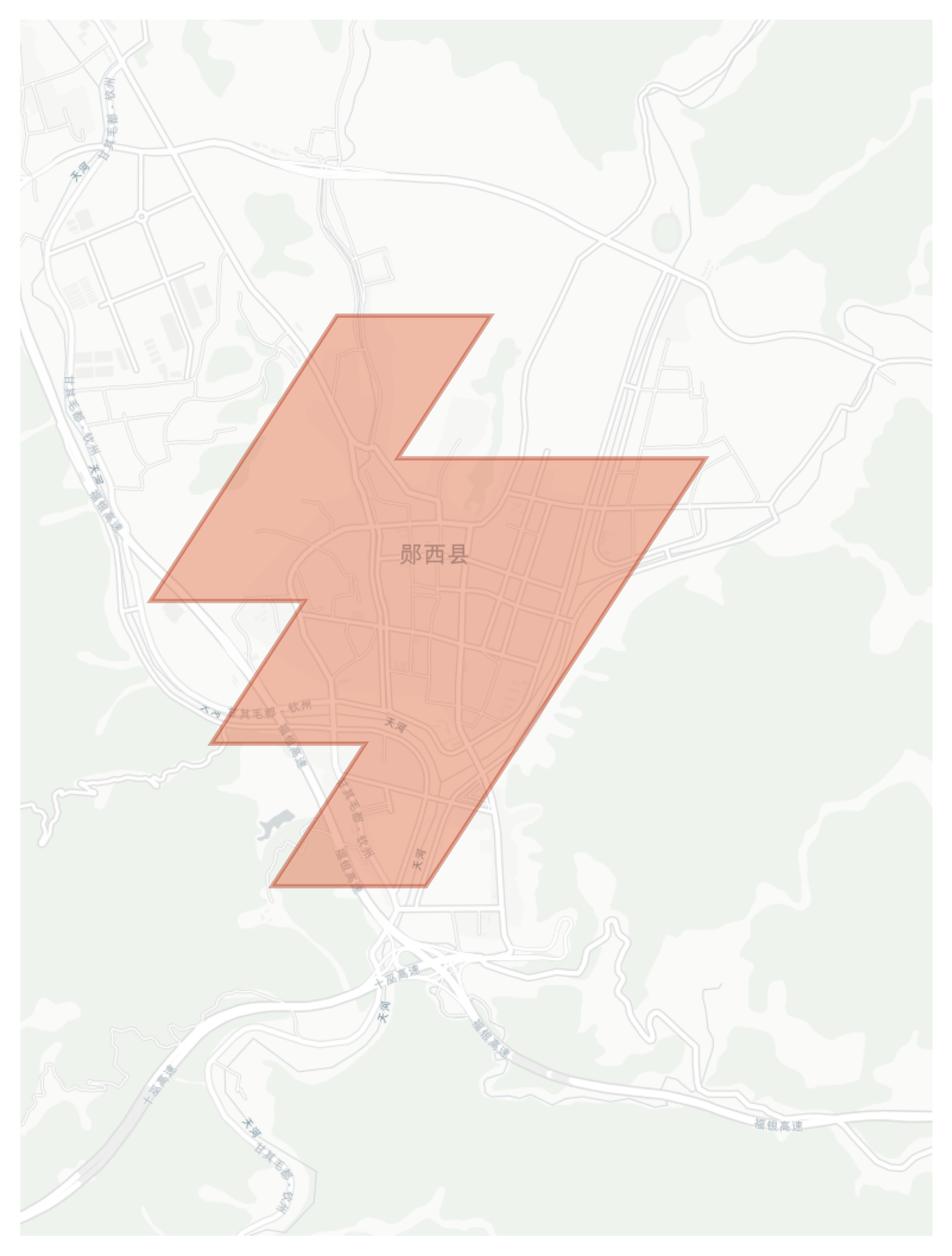 Yunxi geographic map