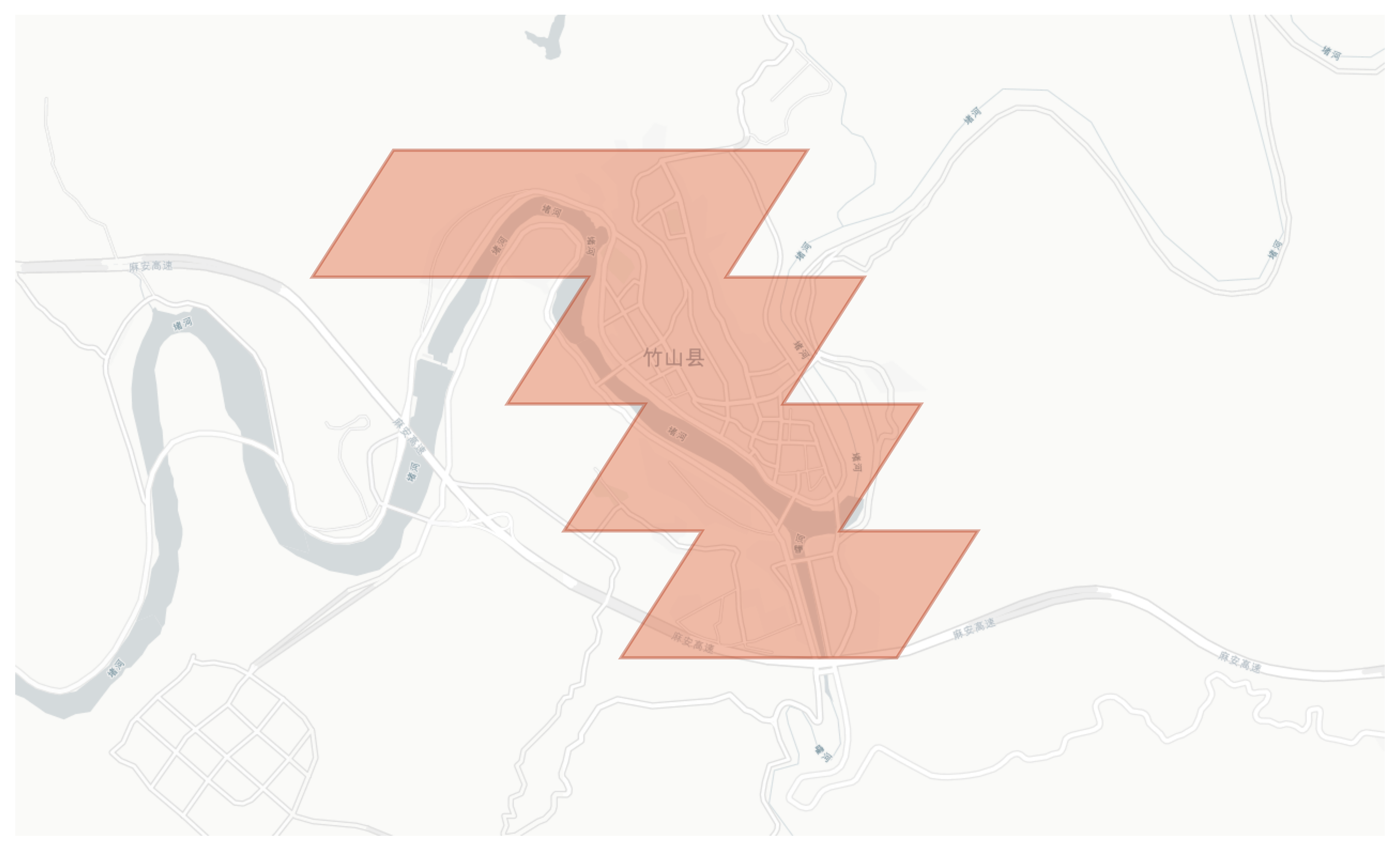 Zhushan geographic map