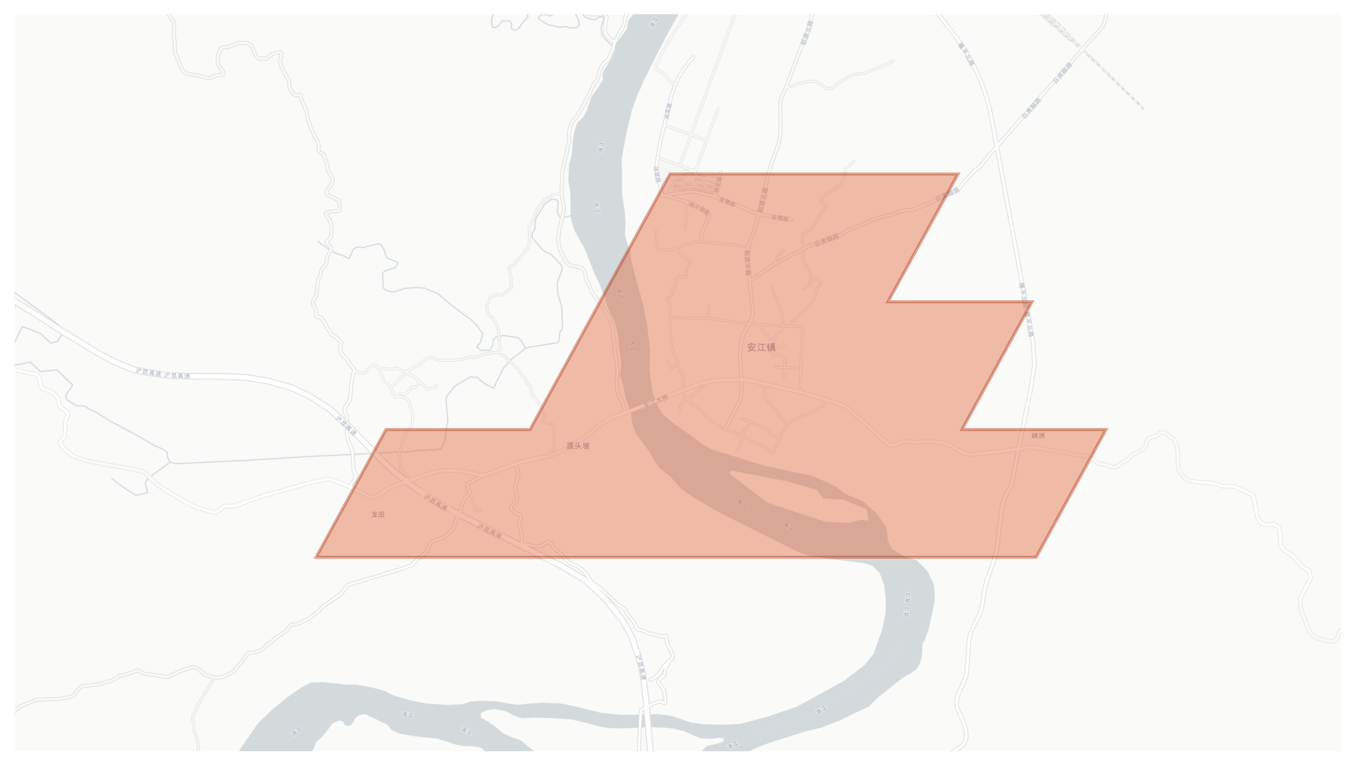 Anjiang geographic map