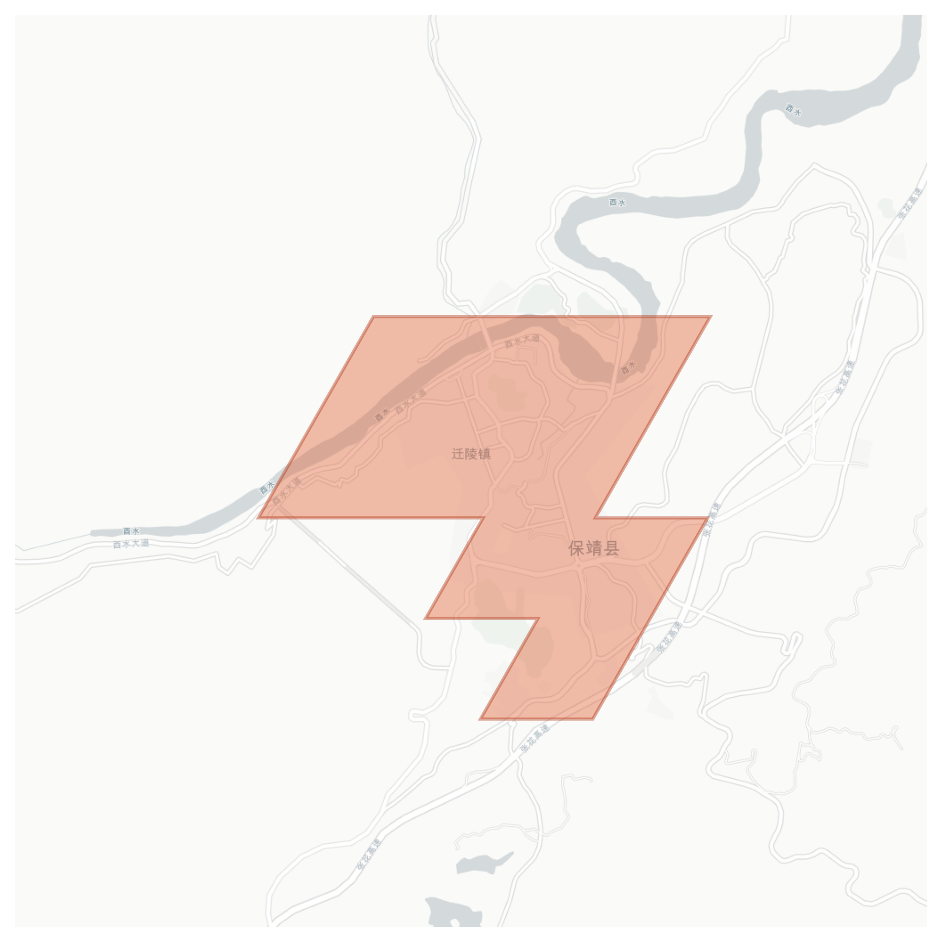 Baojing geographic map