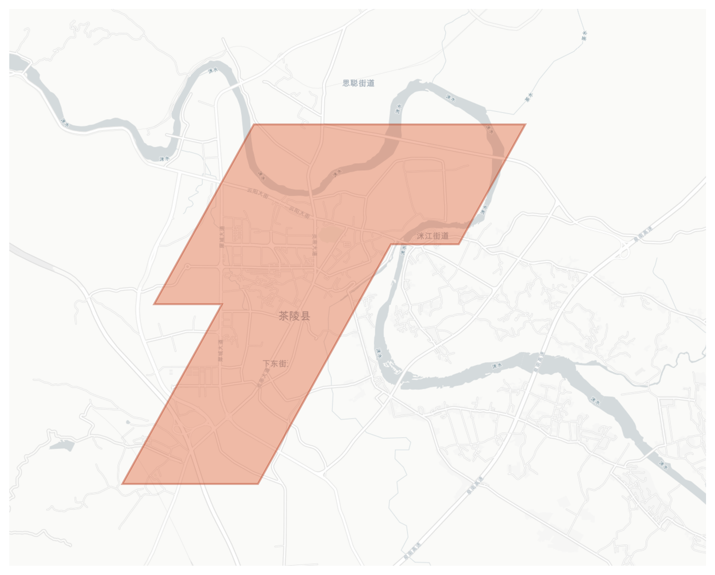 Chaling geographic map