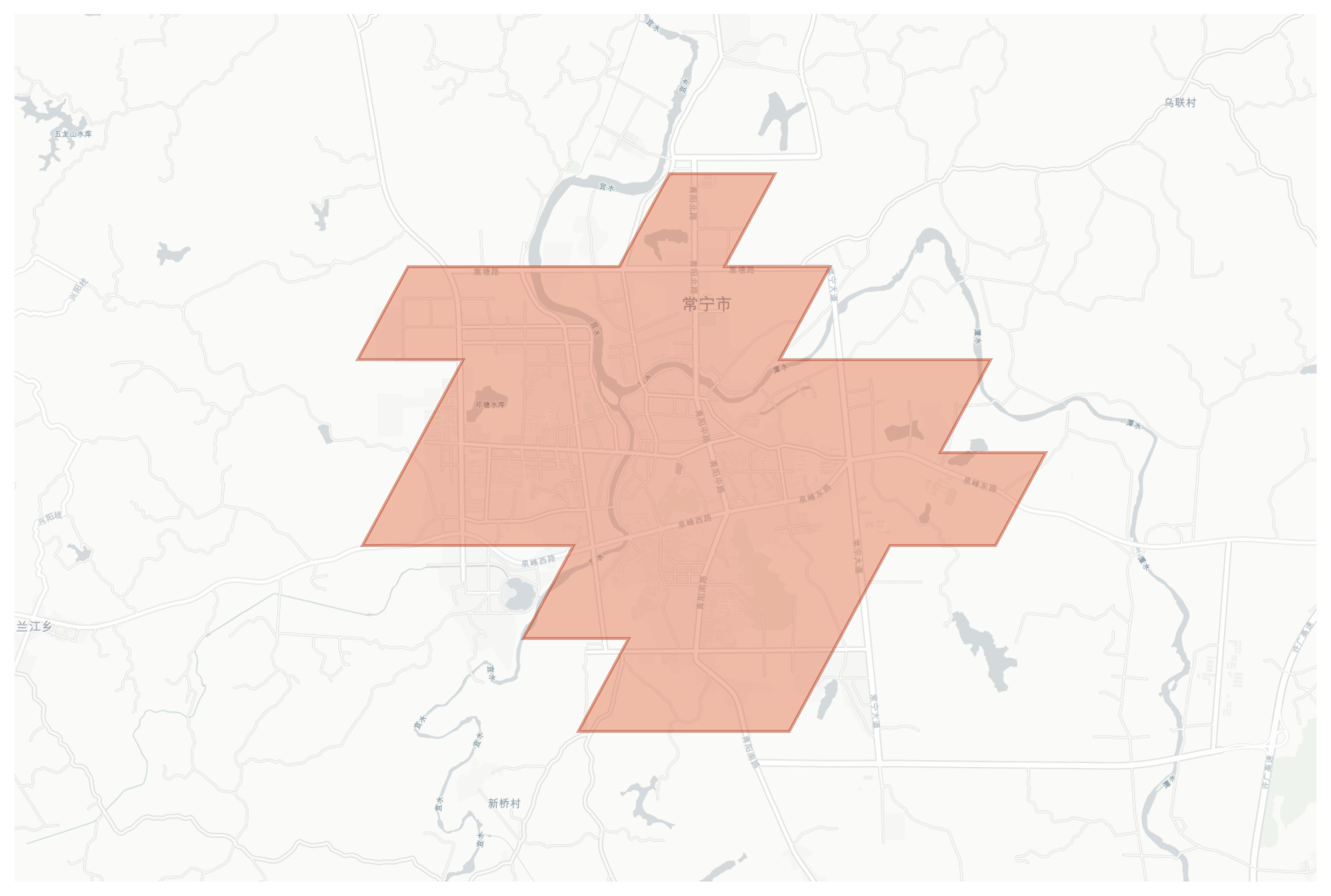 Changning geographic map