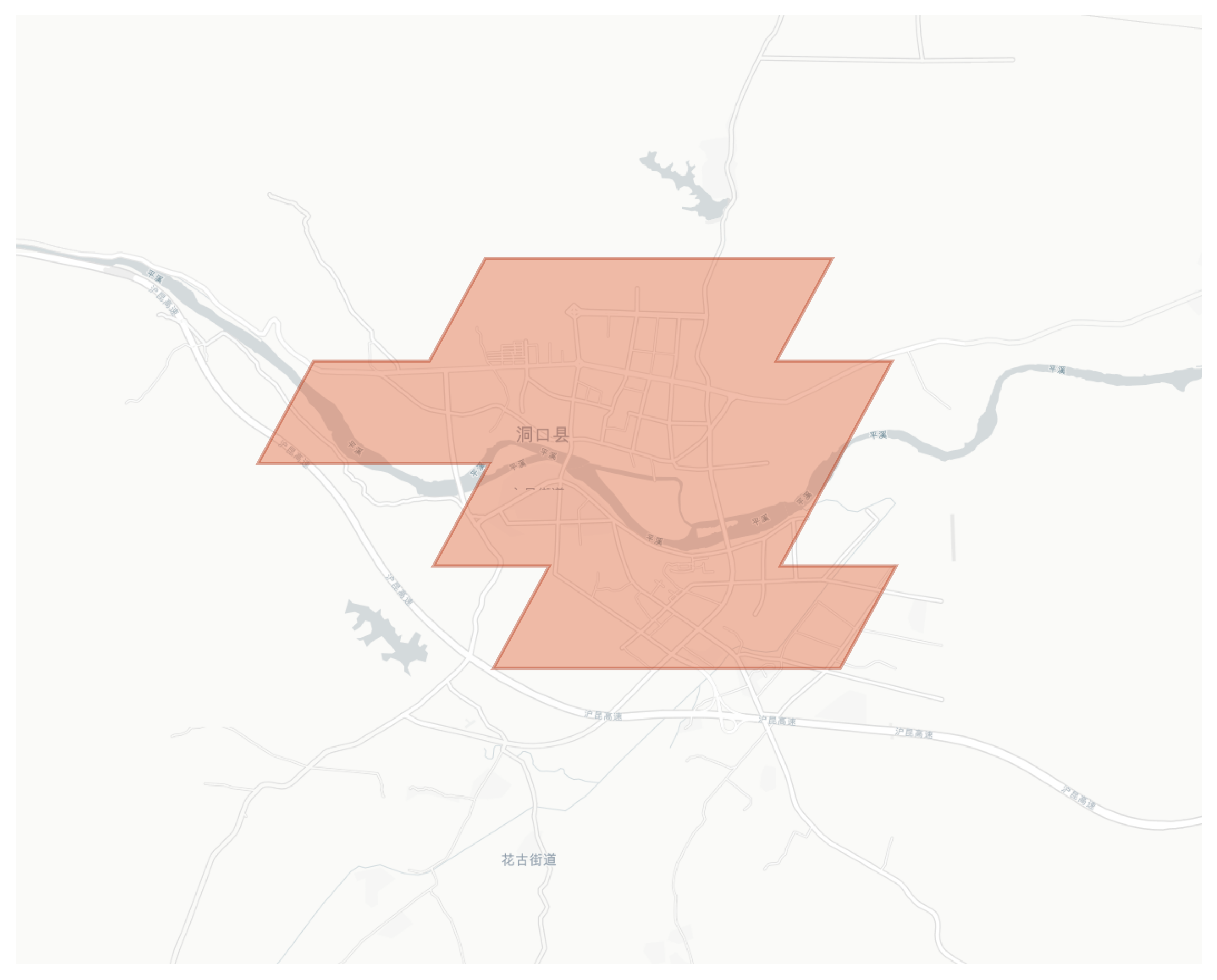 Dongkou geographic map