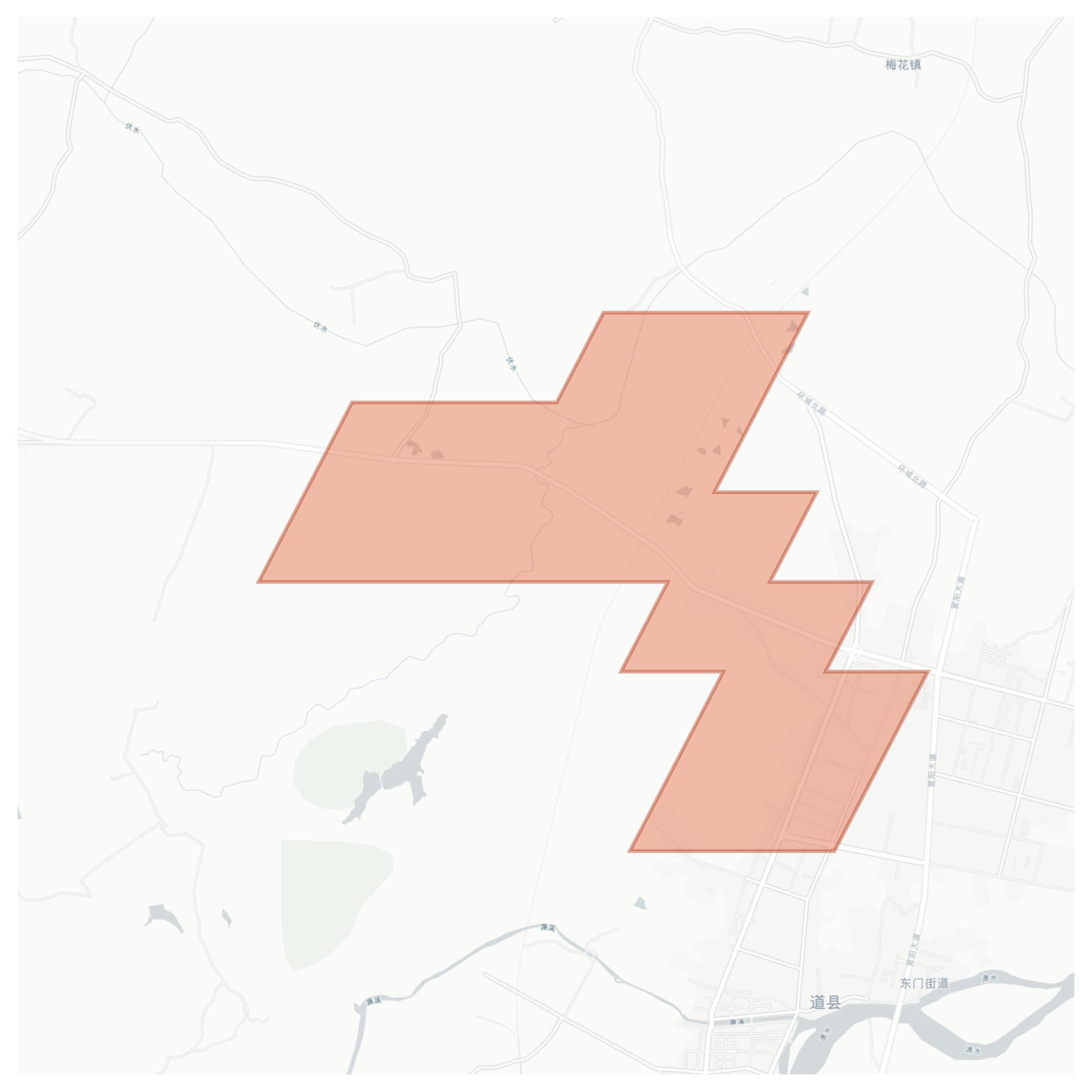 Futang geographic map