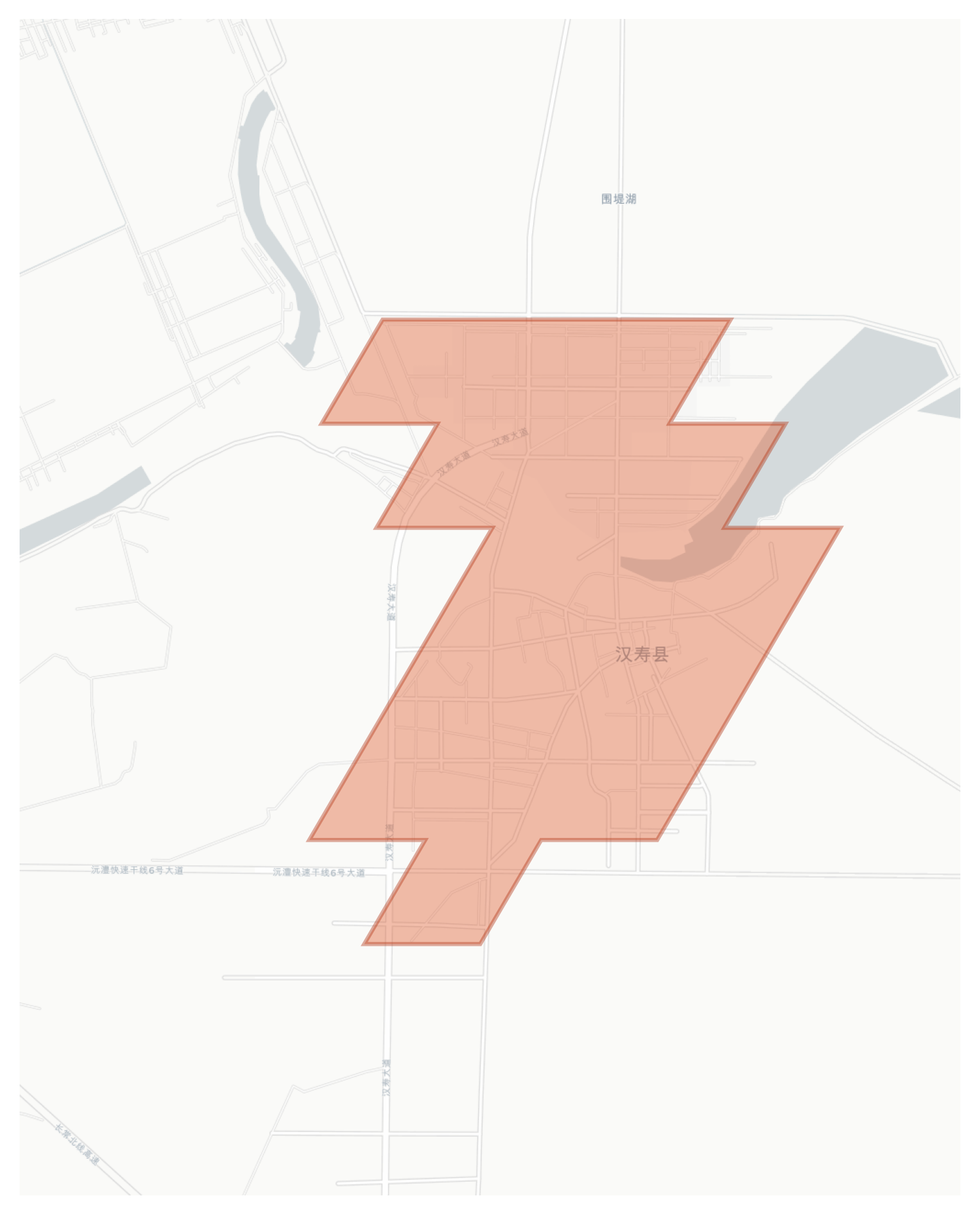 Hanshou geographic map