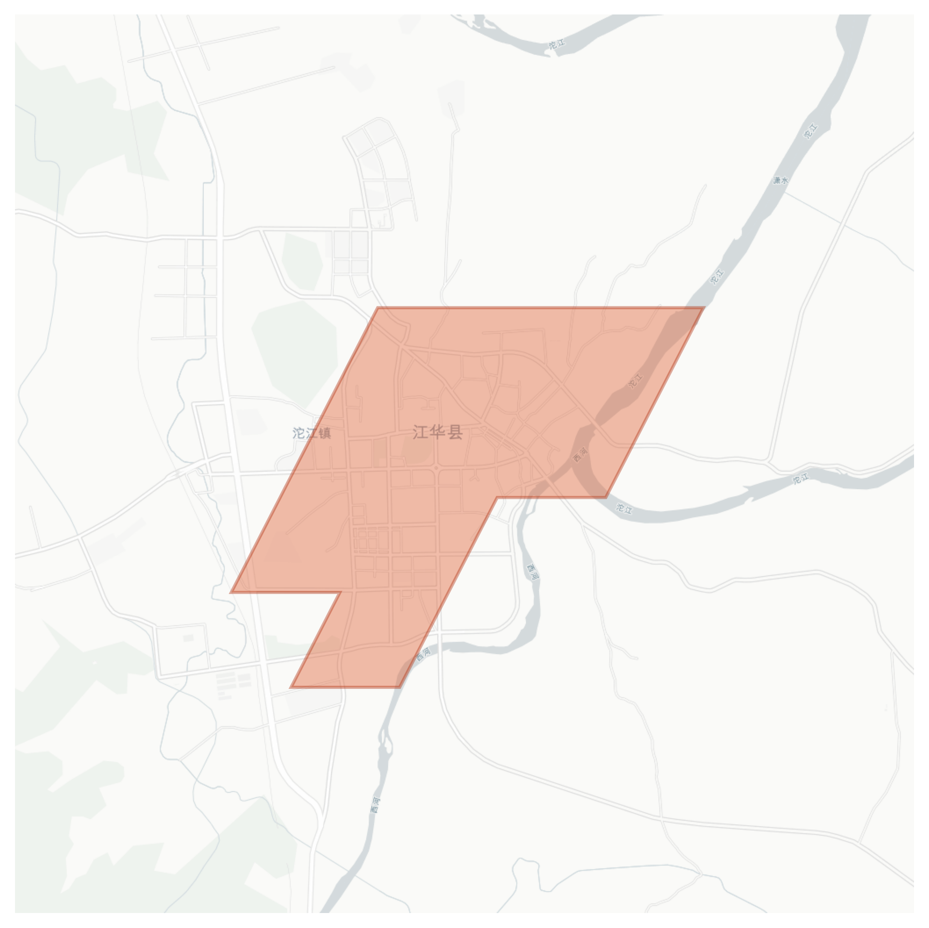 Jianghua geographic map