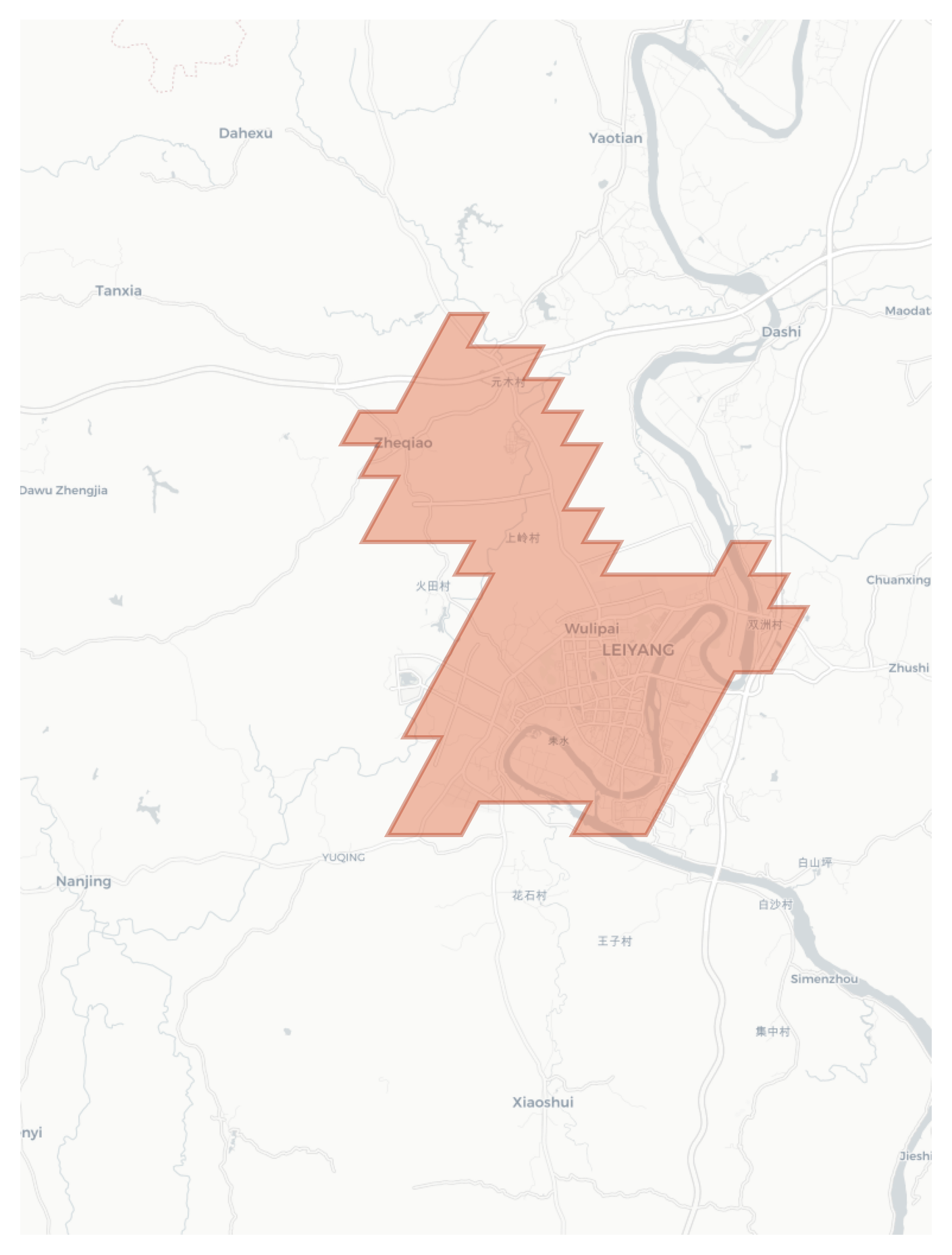 Leiyang geographic map