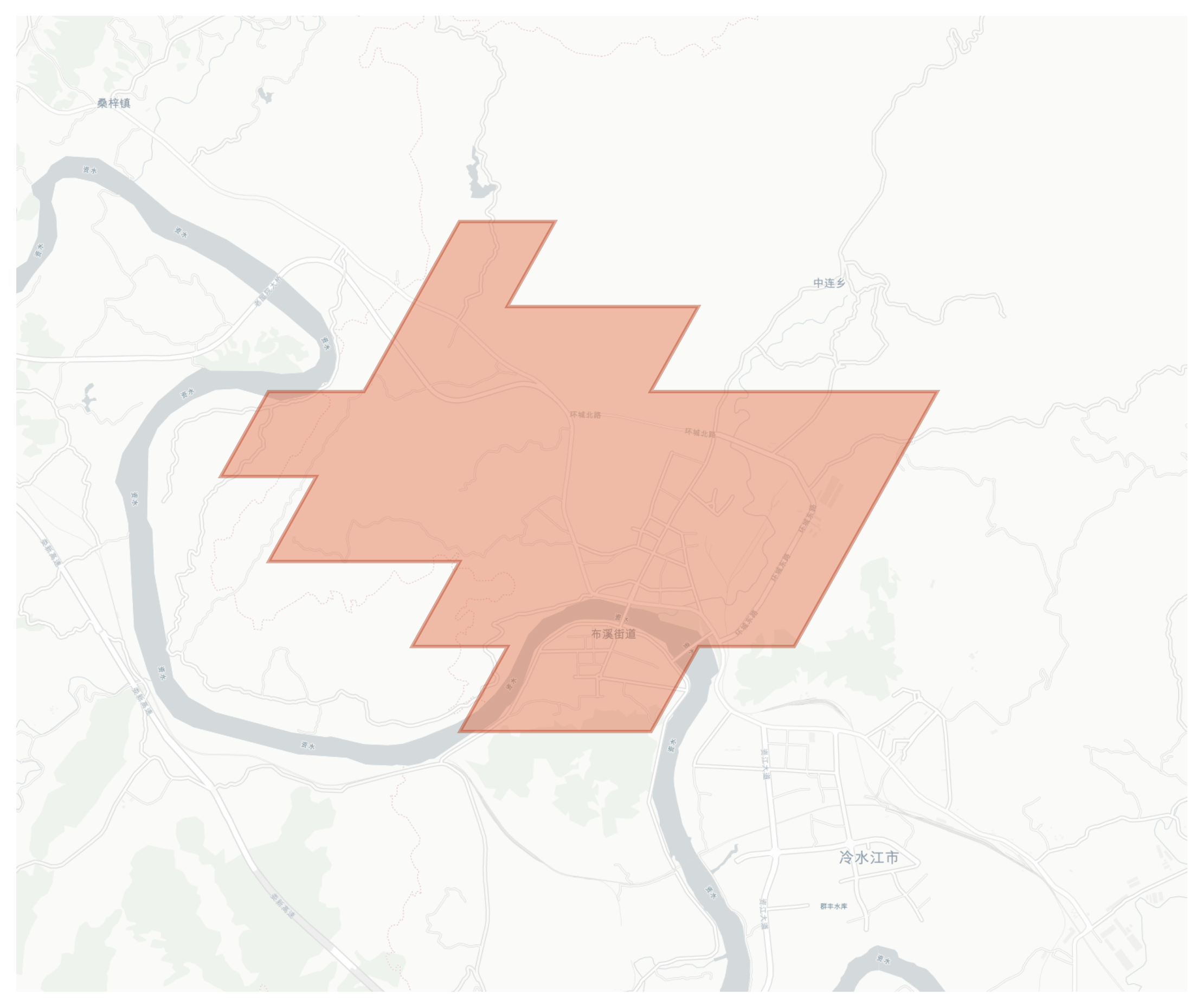 Lengshuijiang geographic map