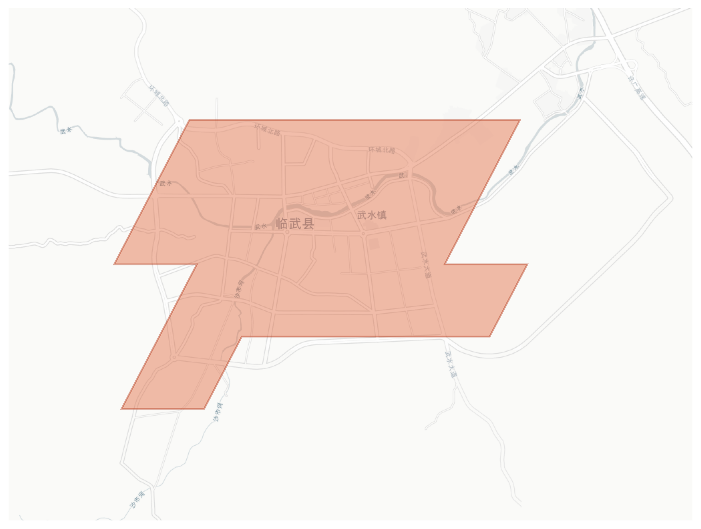 Linwu geographic map