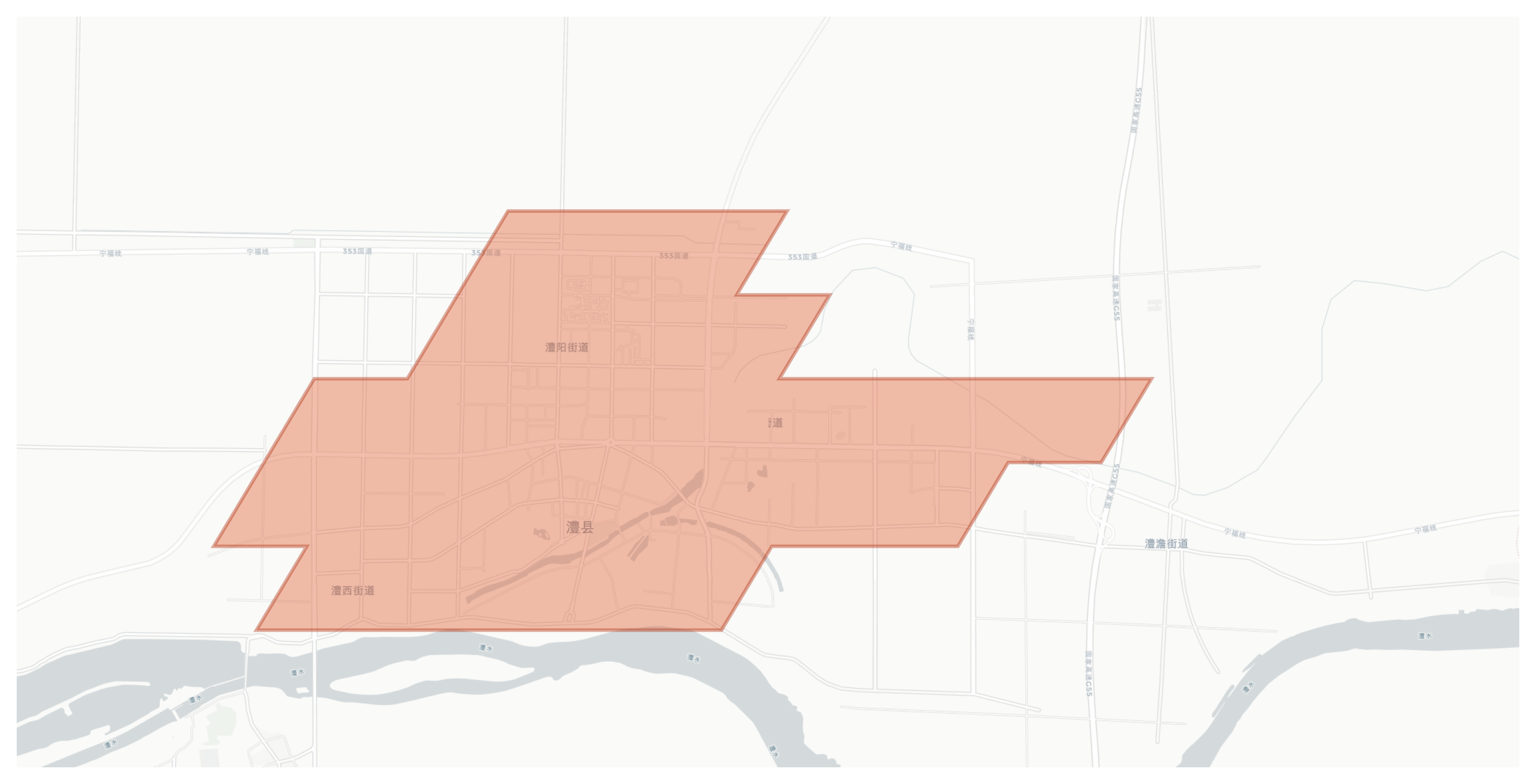 Lixian geographic map