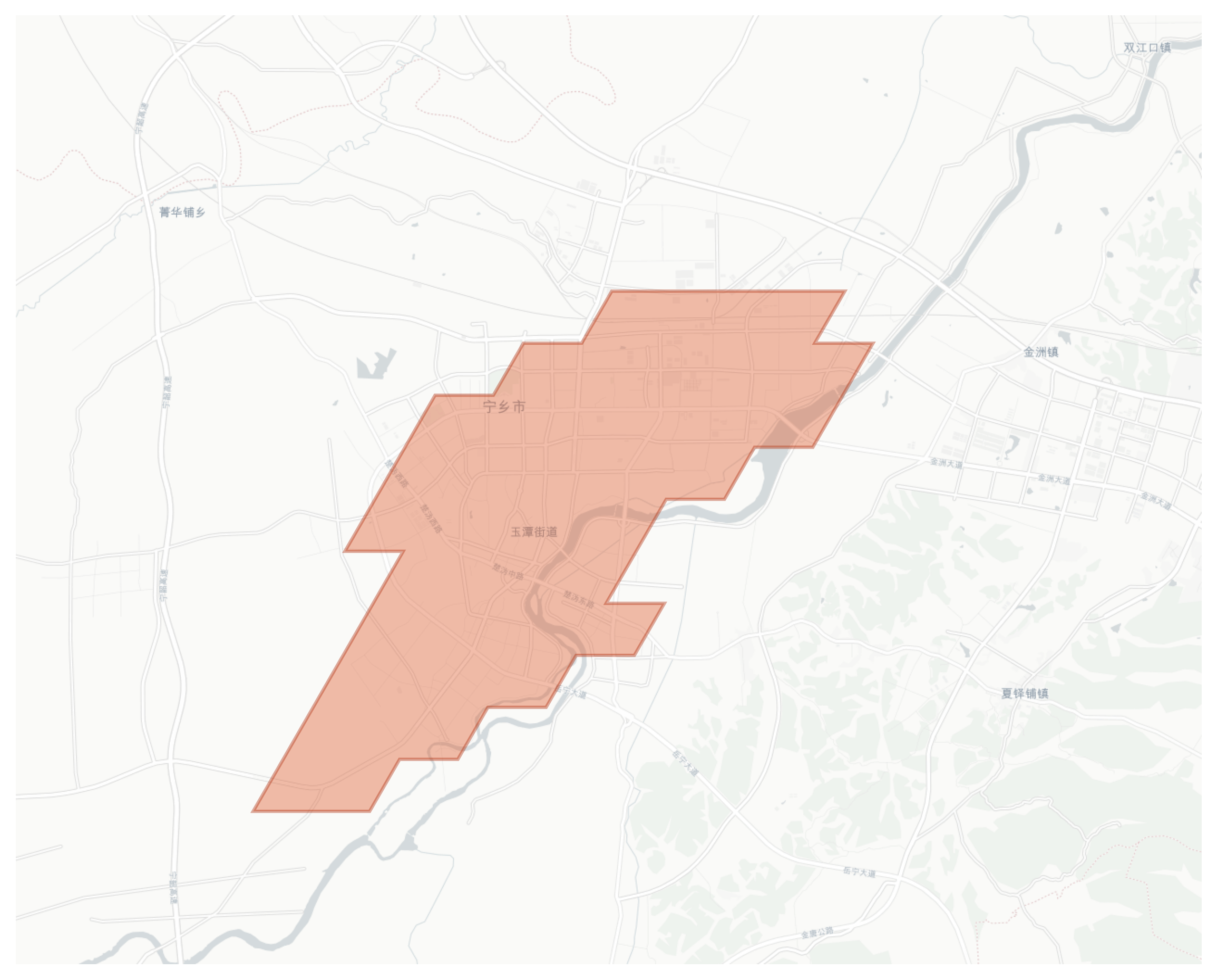 Ningxiang geographic map