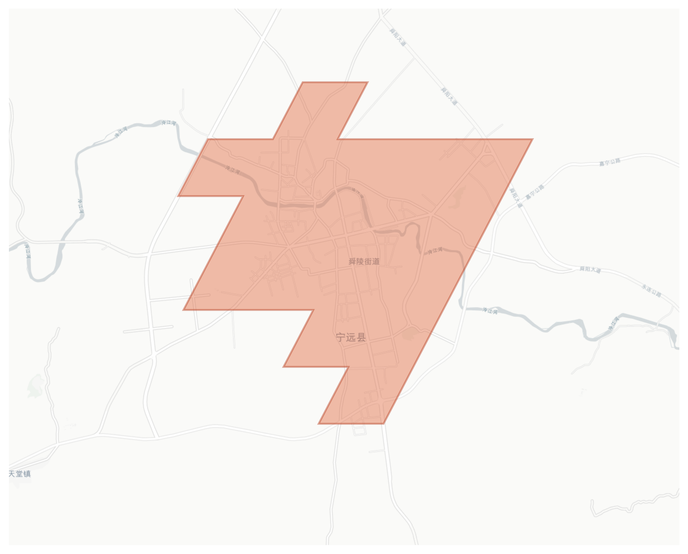 Ningyuan geographic map